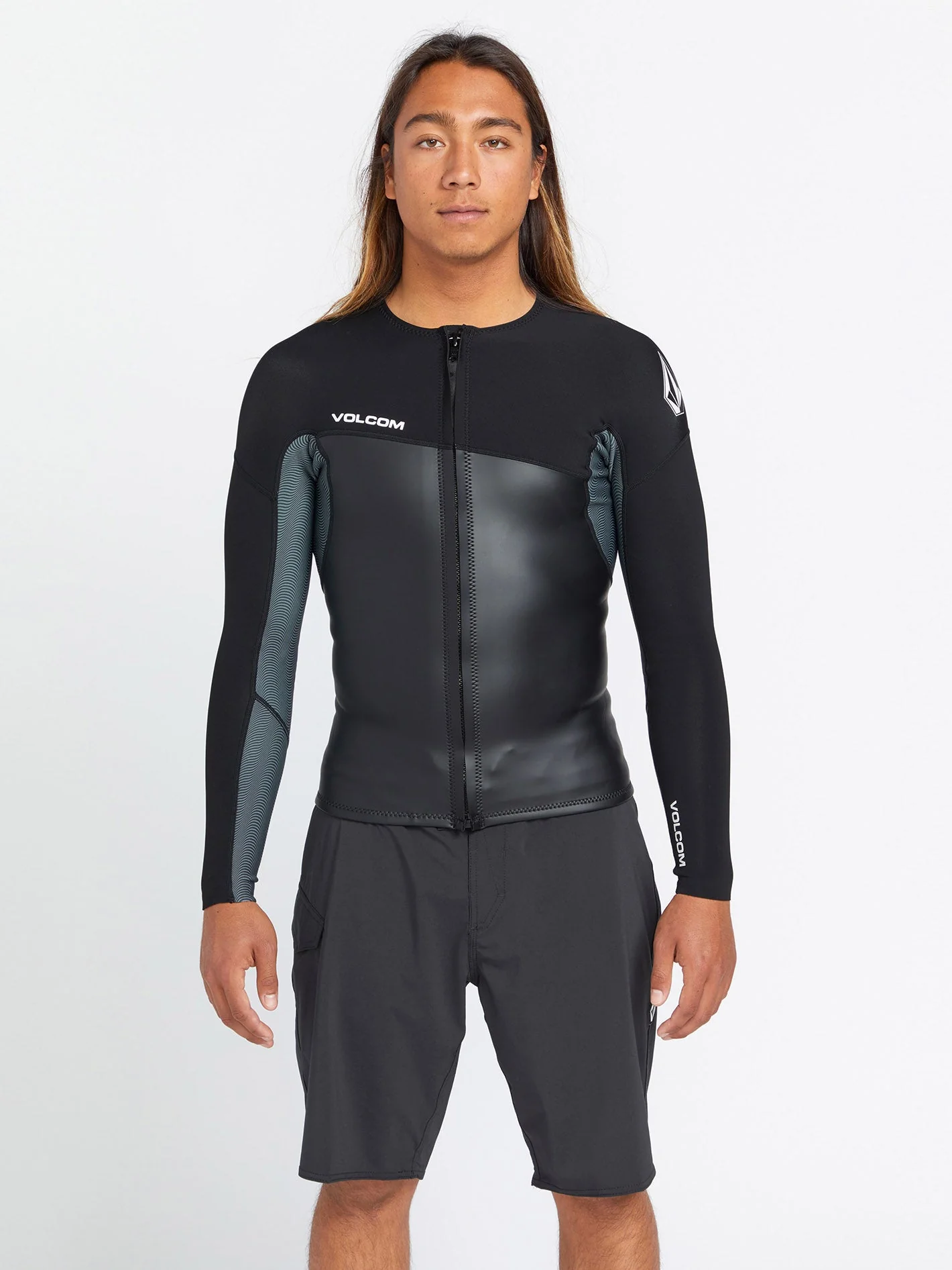 1.5Mm Front Zip Neoprene Jacket - BLACK - Image 3