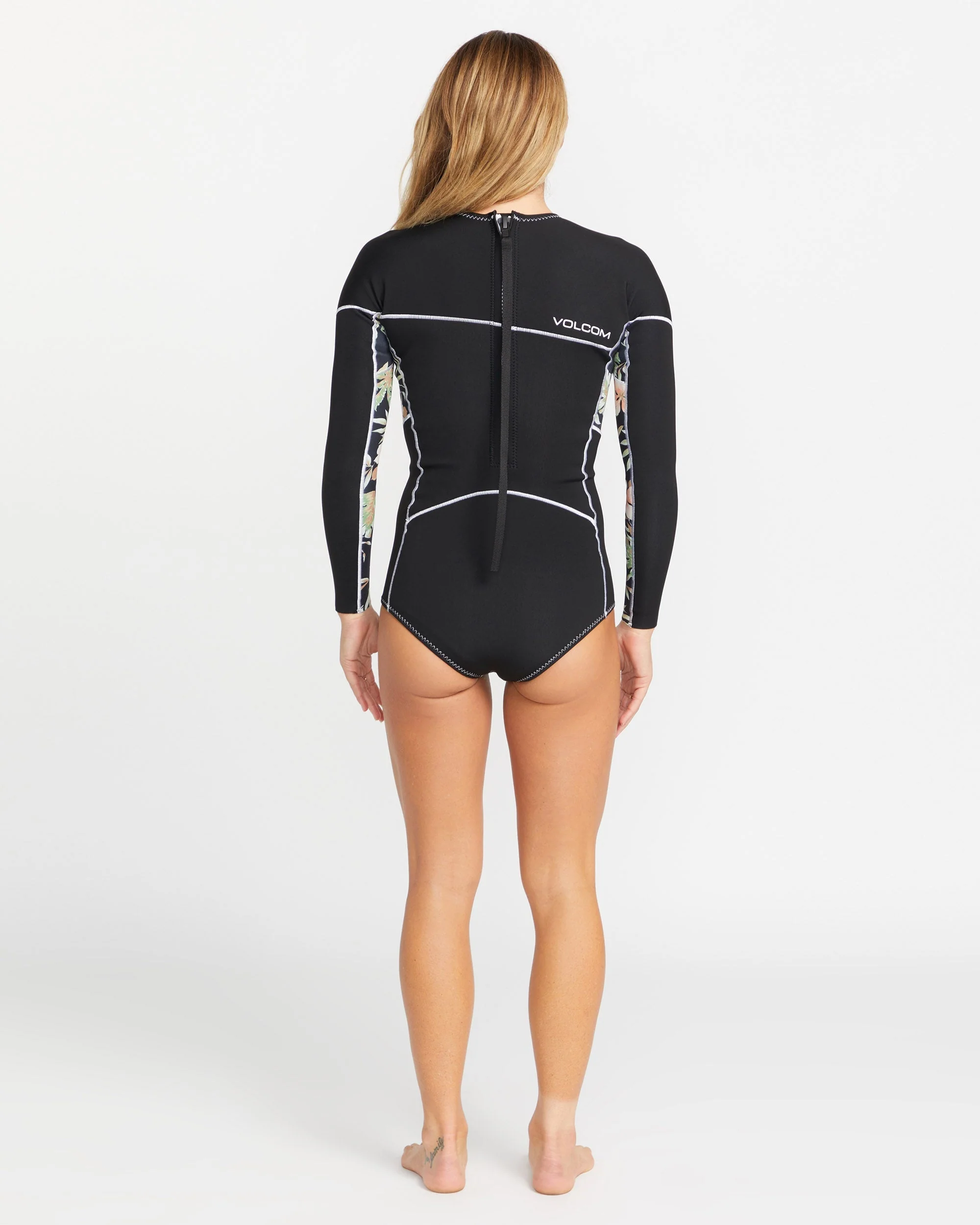 1Mm Back Zip Springsuit Wetsuit - BLACK - Image 2