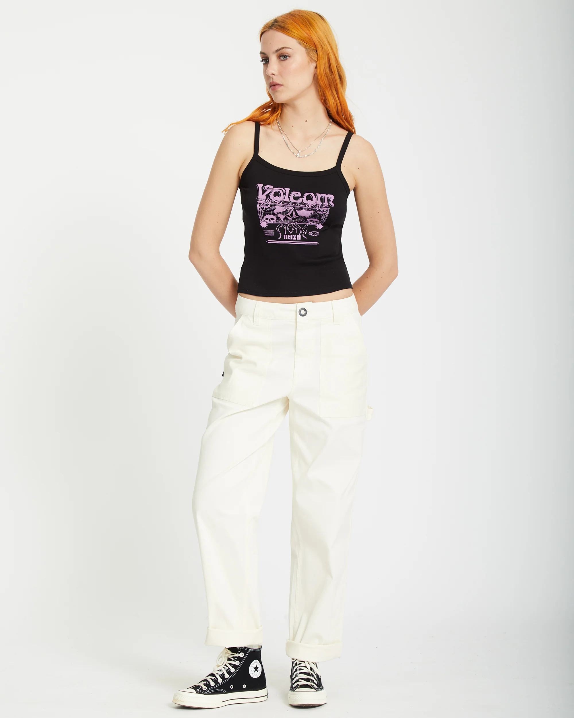 1991 Strappy Tank Top - BLACK - Image 4