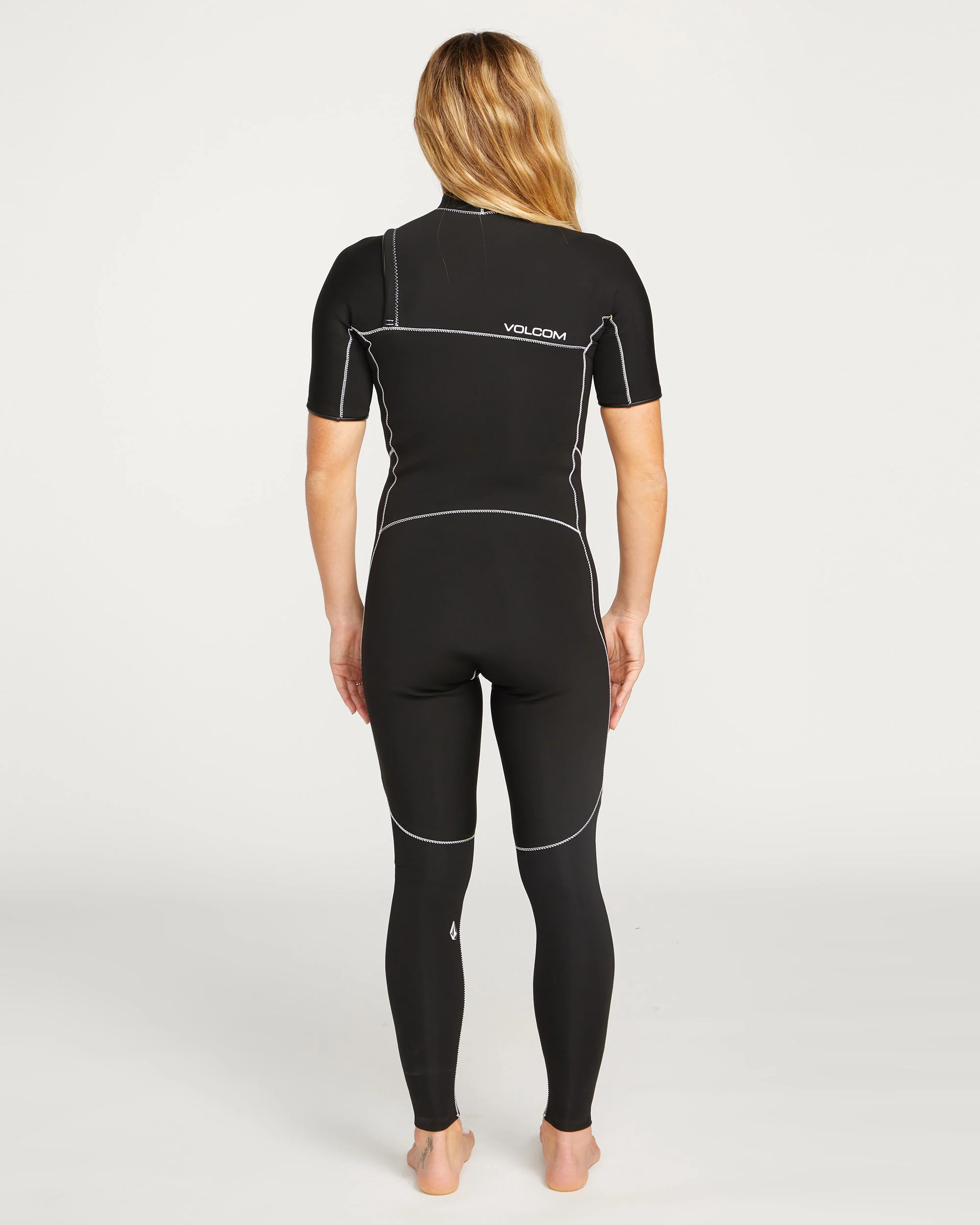 2Mm Short sleeve Chest Zip Wetsuit - BLACK - Image 2