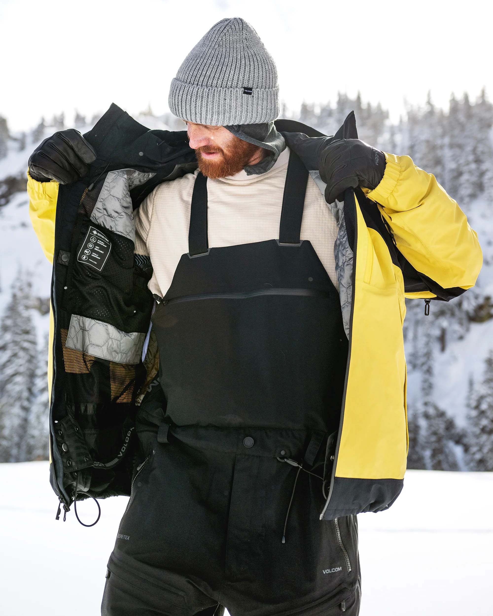 3L Gore-Tex Bib Overall - Black - Image 2
