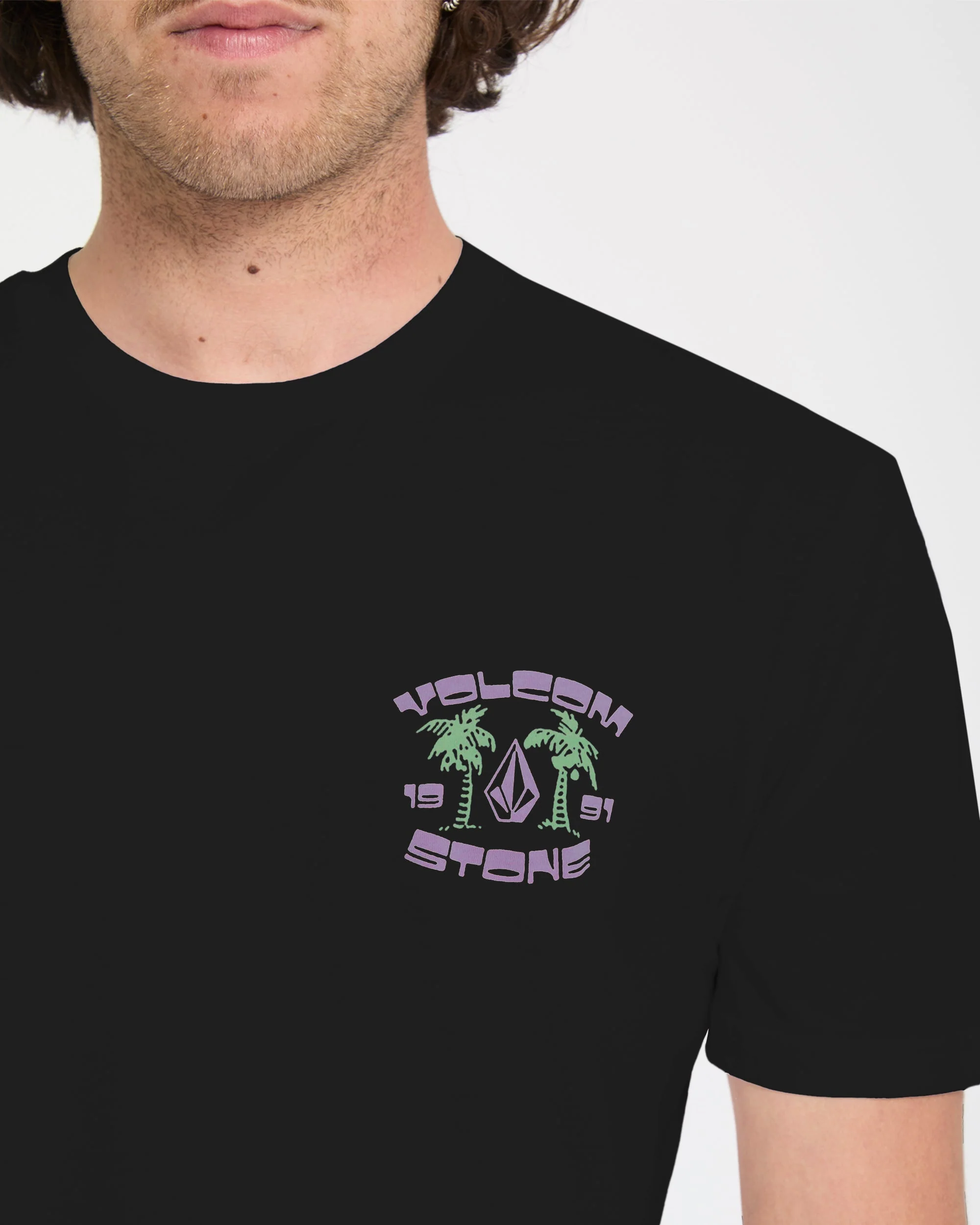 91 Palm T-Shirt - Black - Image 3