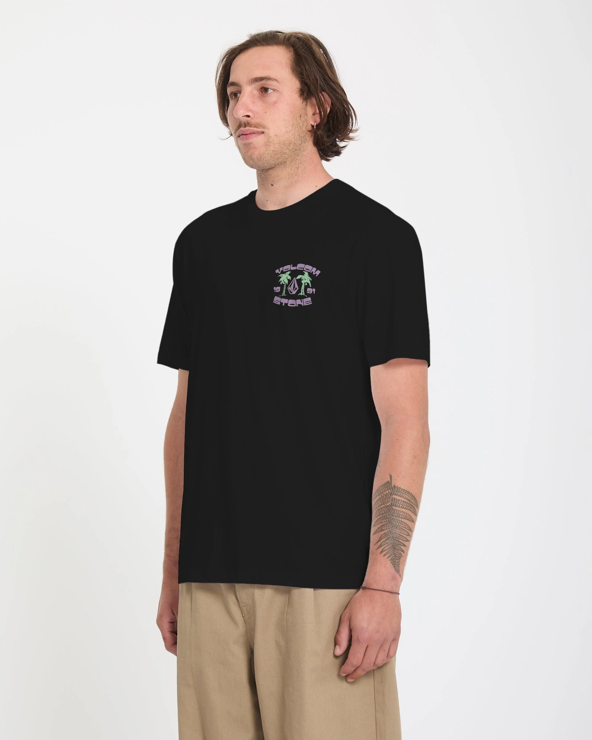 91 Palm T-Shirt - Black - Image 4