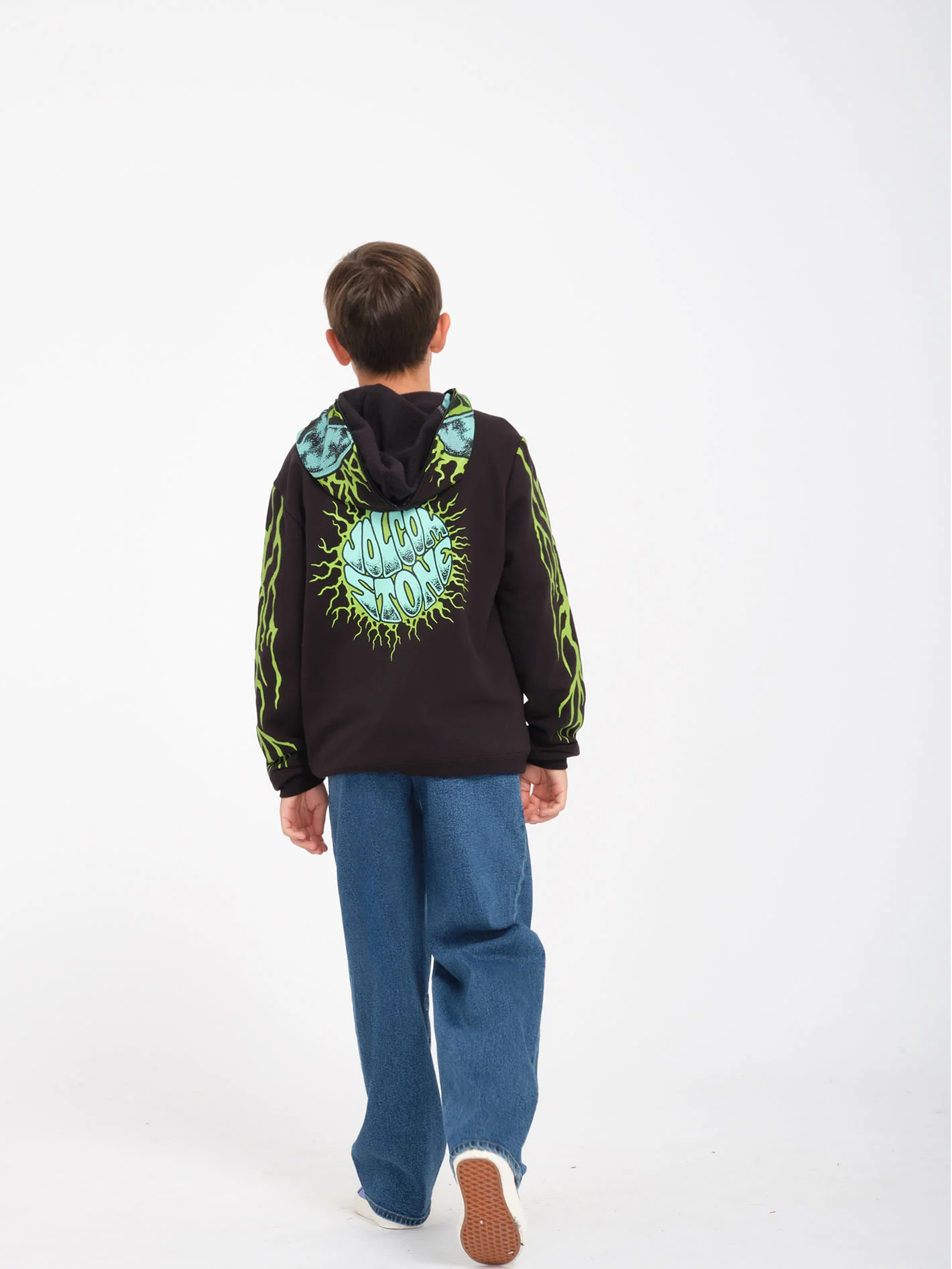 Alien Full Zip Hoodie - Black - (KIDS) - Image 7