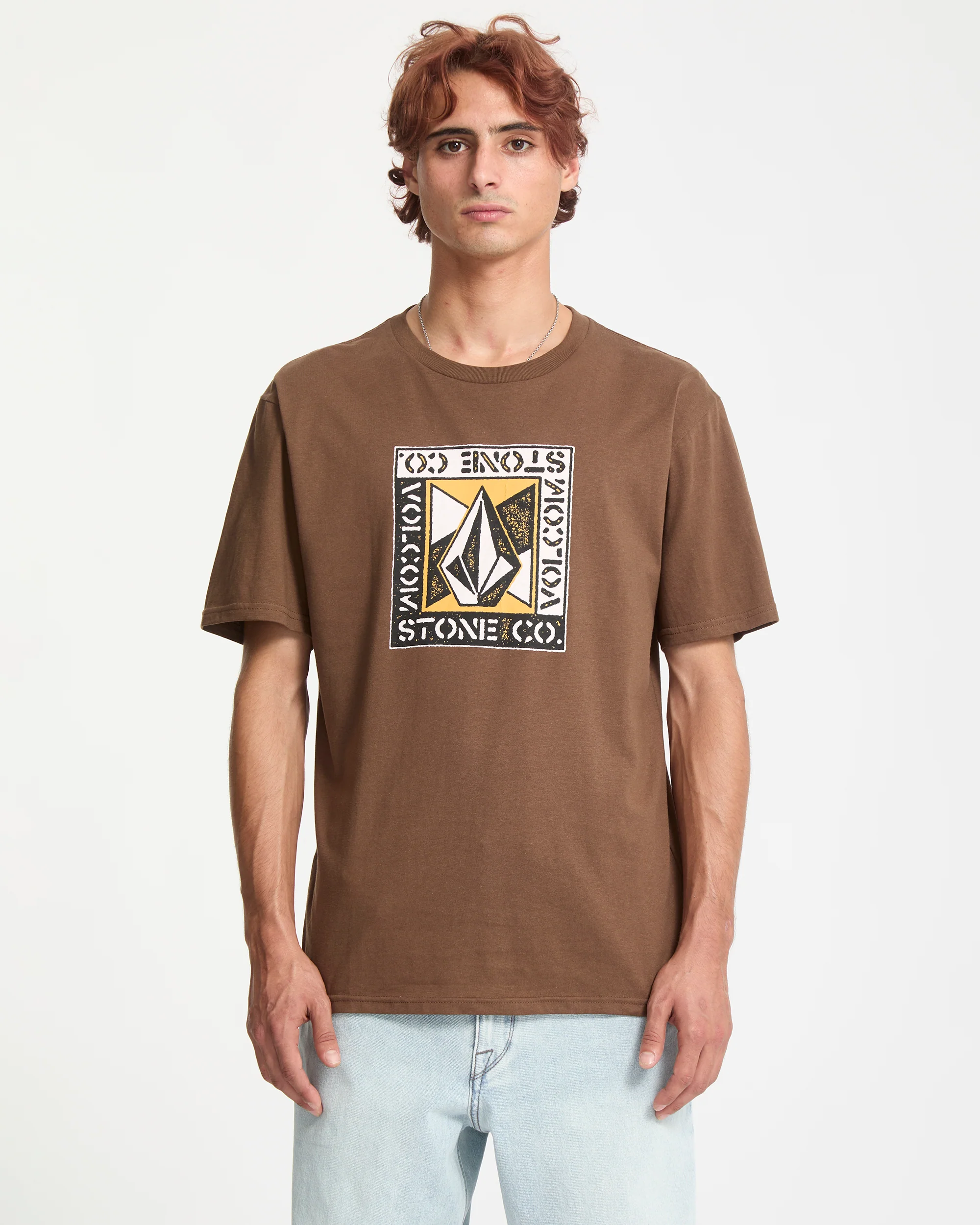 Angle Iron T-Shirt - Brown Stone