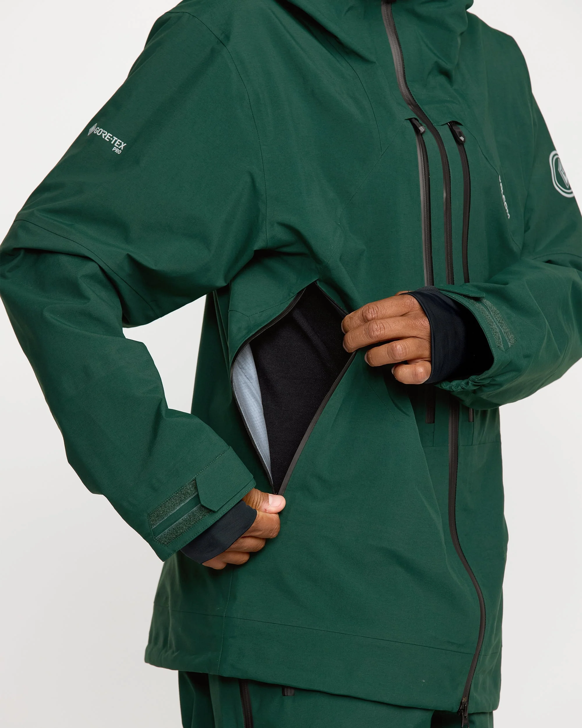 Anyox Guide Gore-tex Pro Shell Jacket - Black Green - Image 6
