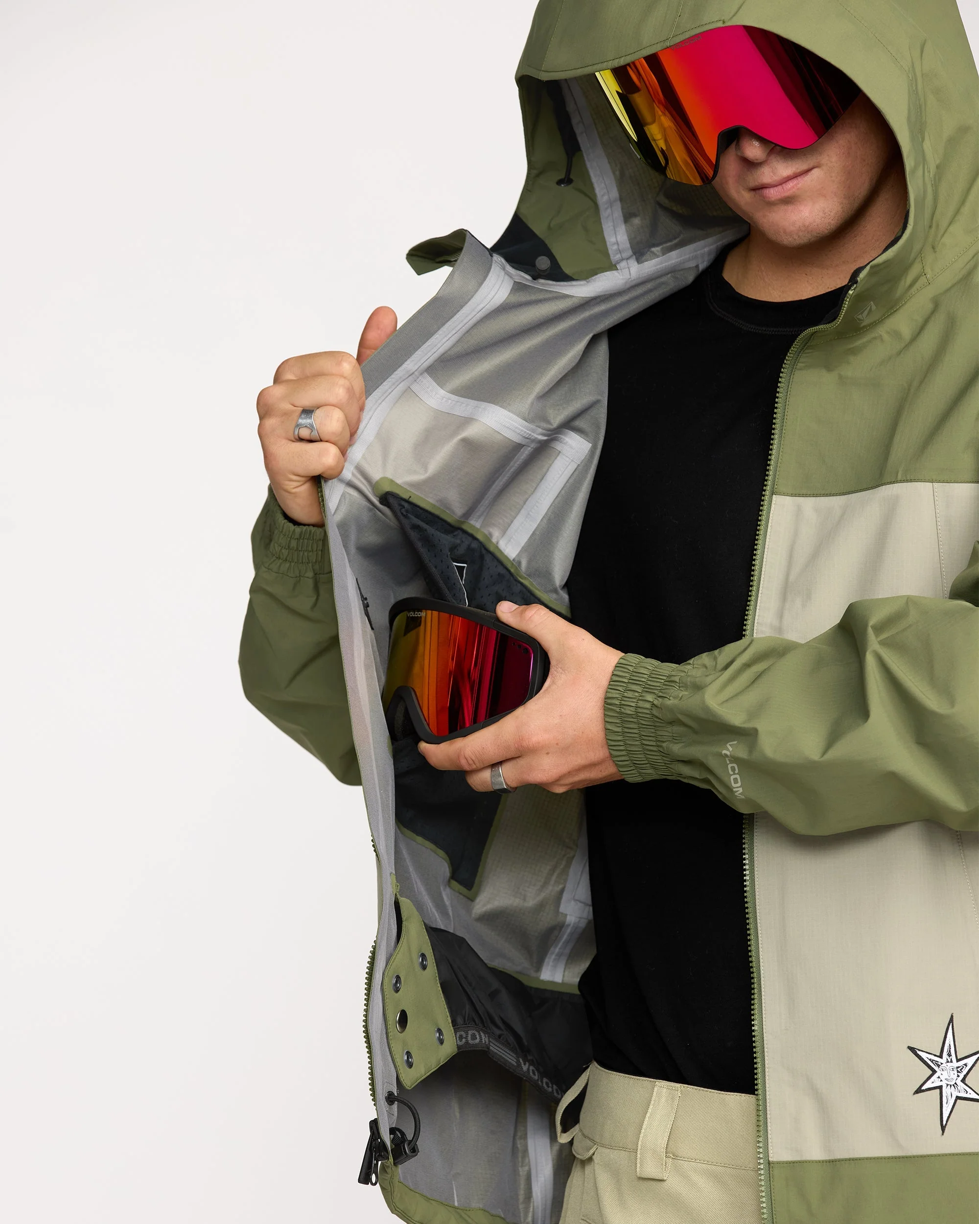 Arthur 3L Jacket - Dark Olive - Image 9