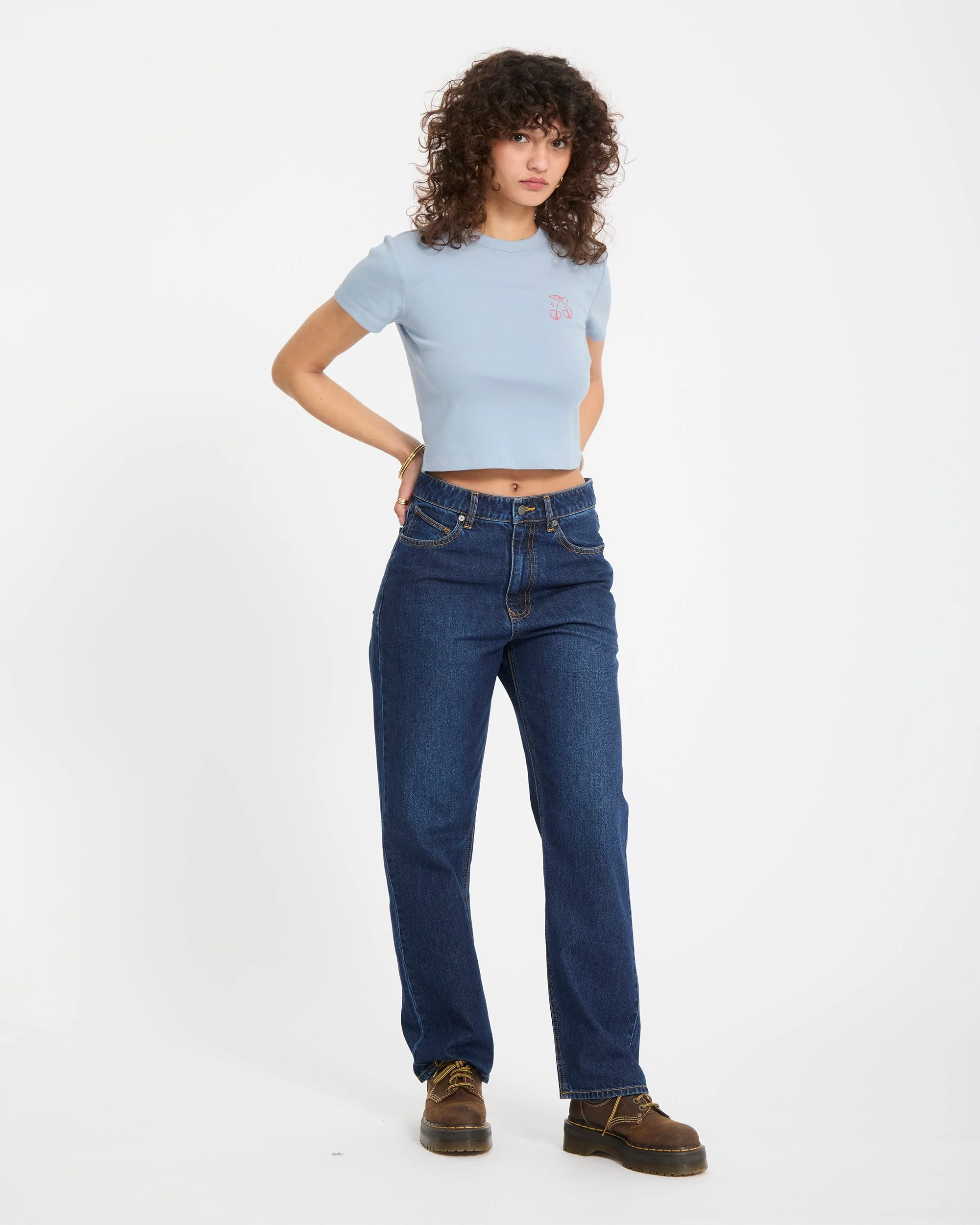As If Baby Crop Top - Cali Blue - Image 7