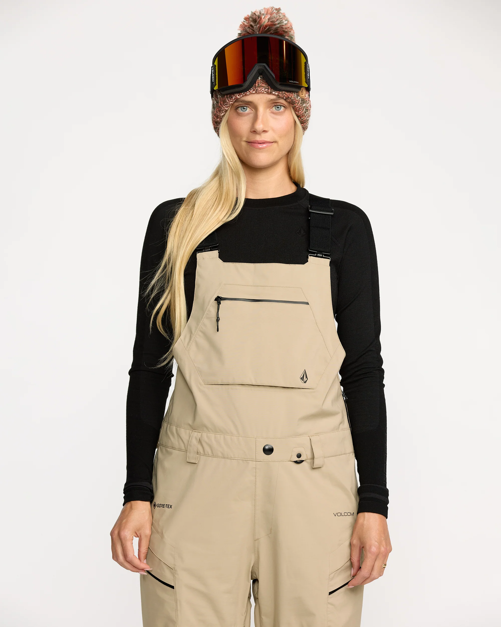 Ash Stretch Gore-Tex Bib Overall - Oatmeal - Image 5