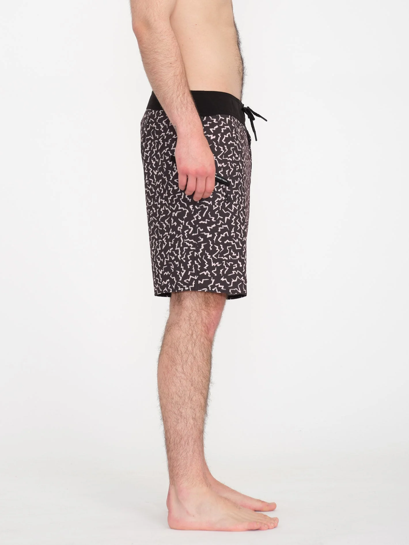 Asphalt Beach Mod 18" Boardshort - BLACK - Image 5