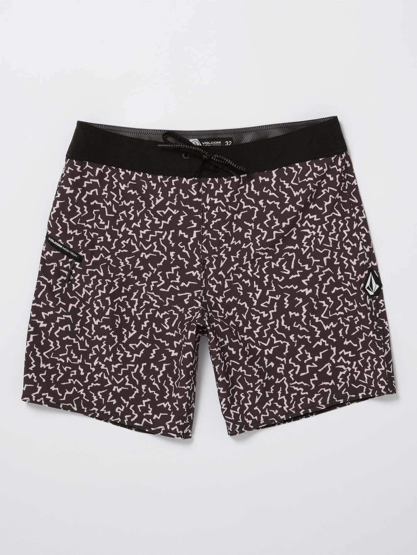Asphalt Beach Mod 18" Boardshort - BLACK - Image 6