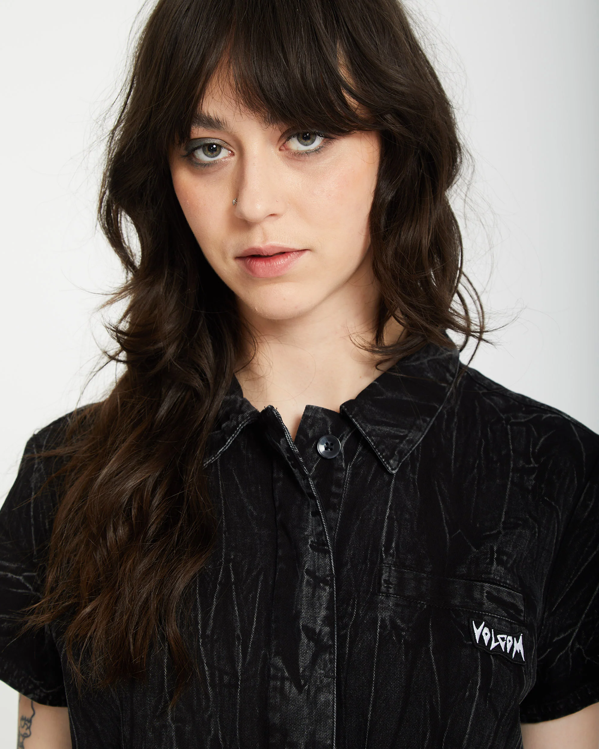 Asphalt Romper - BLACK MARBLE WASH - Image 3