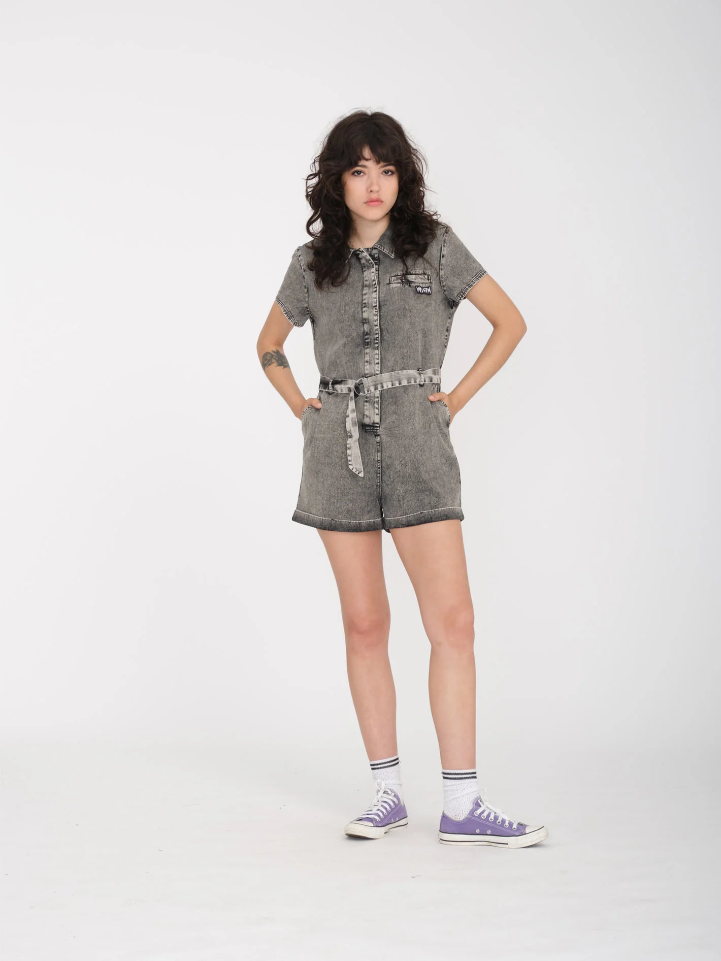 Asphalt Romper - BLACK - Image 6