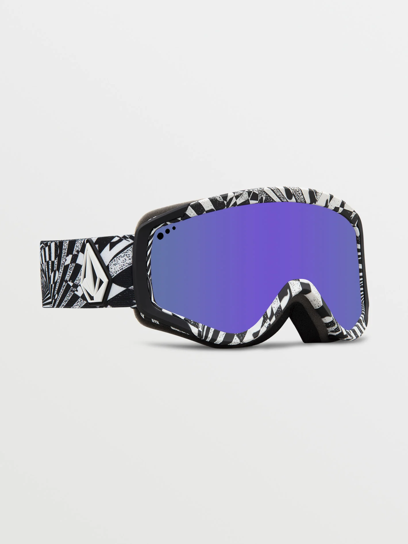 Attunga Youth Op Art Goggle (+ Bonus Lens - Yellow) - PURPLE CHROME