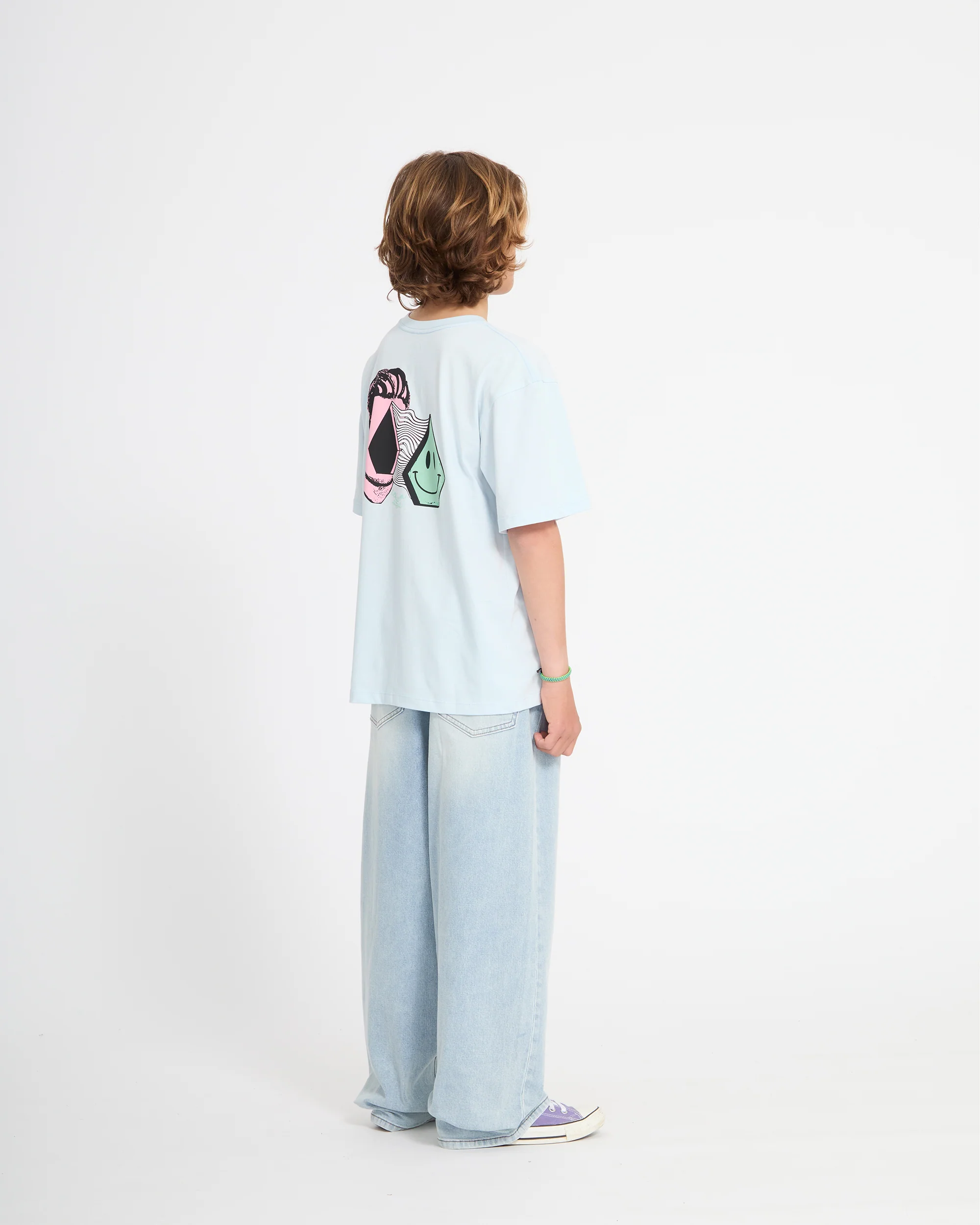 Aura T-Shirt - Light Blue Acid - (KIDS) - Image 8
