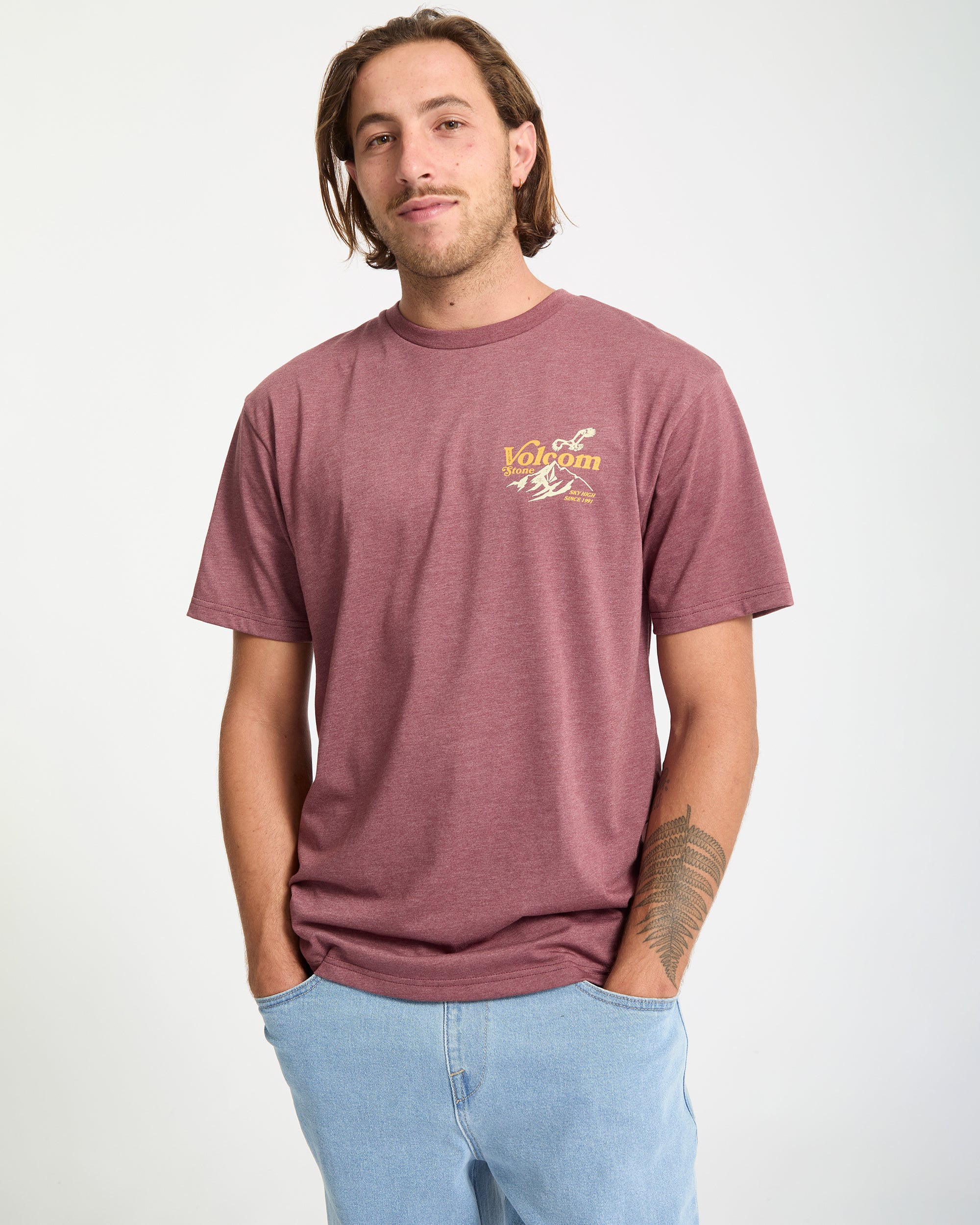 Back Country T-Shirt - Merlot - Image 5