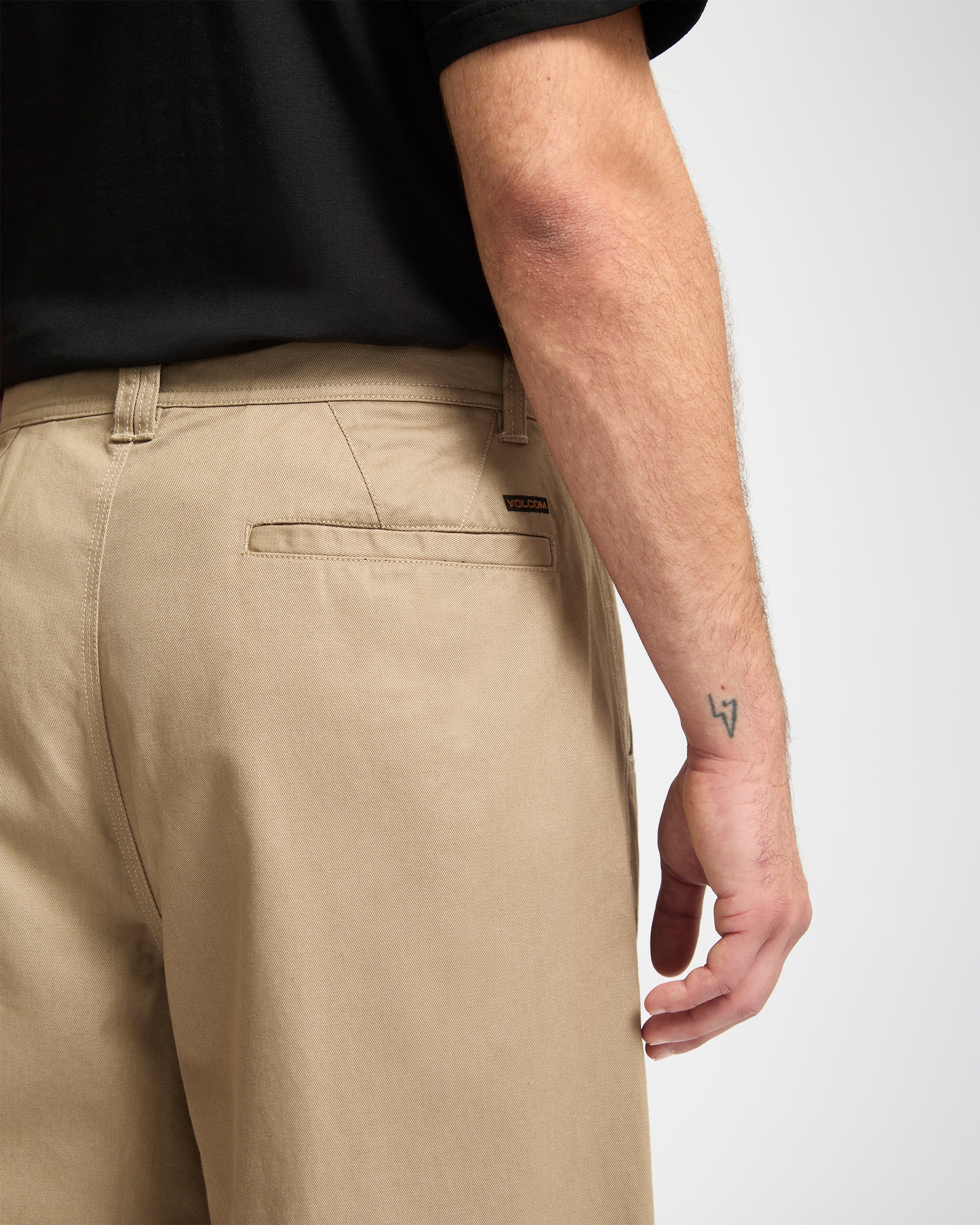 Baggos Pleat Trousers - Khaki - Image 3