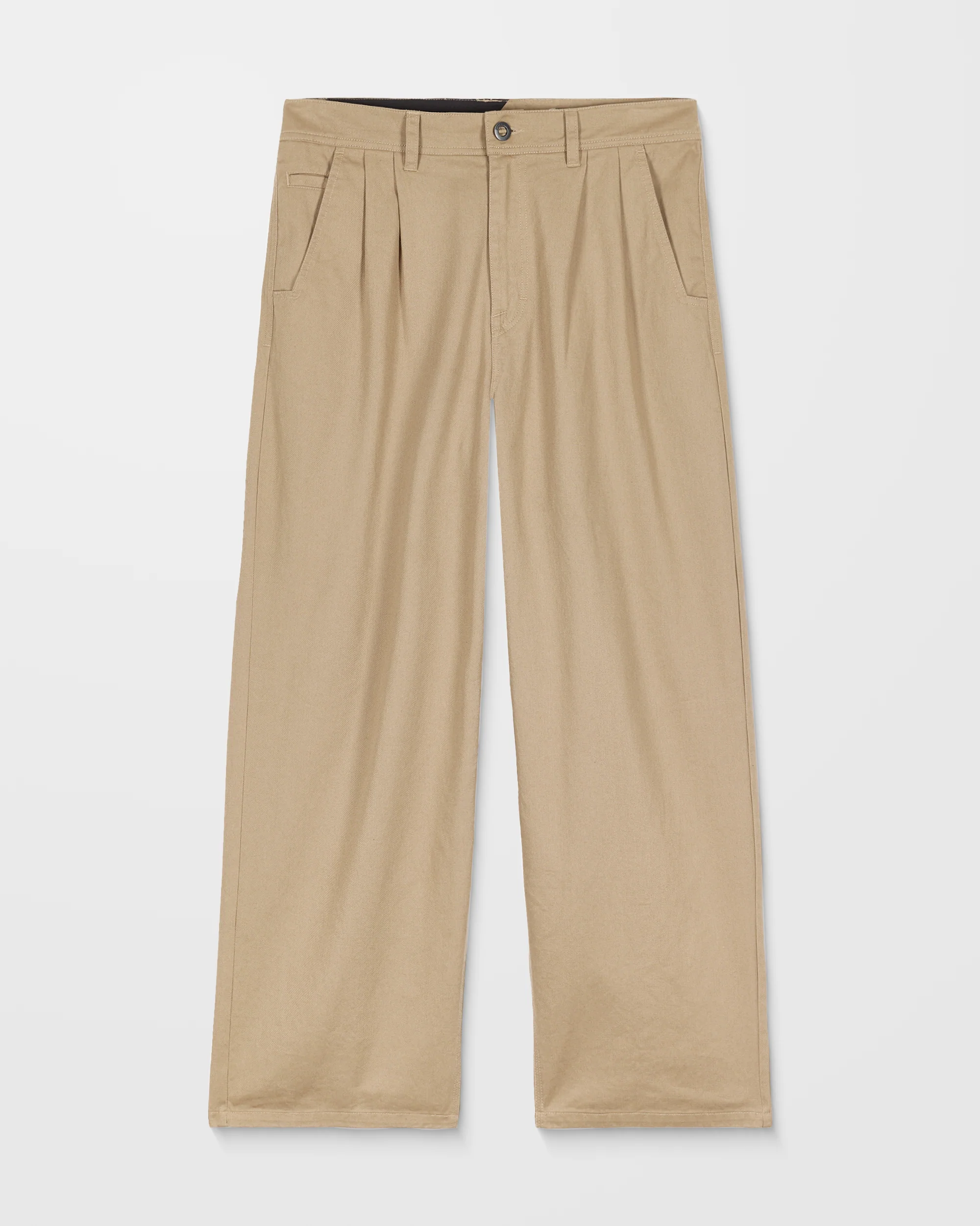 Baggos Pleat Trousers - Khaki - Image 8