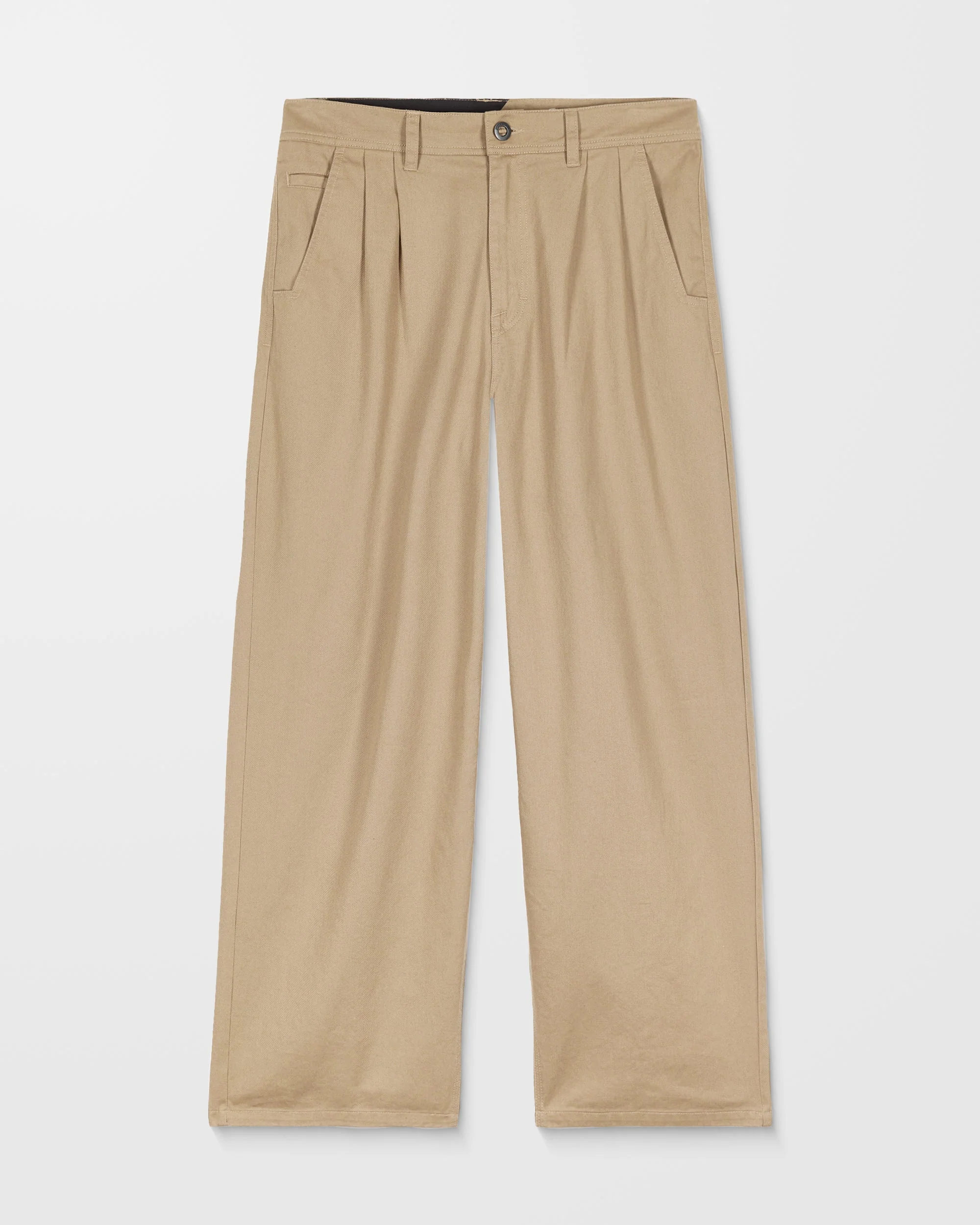 Baggos Pleat Trousers - Khaki - Image 6