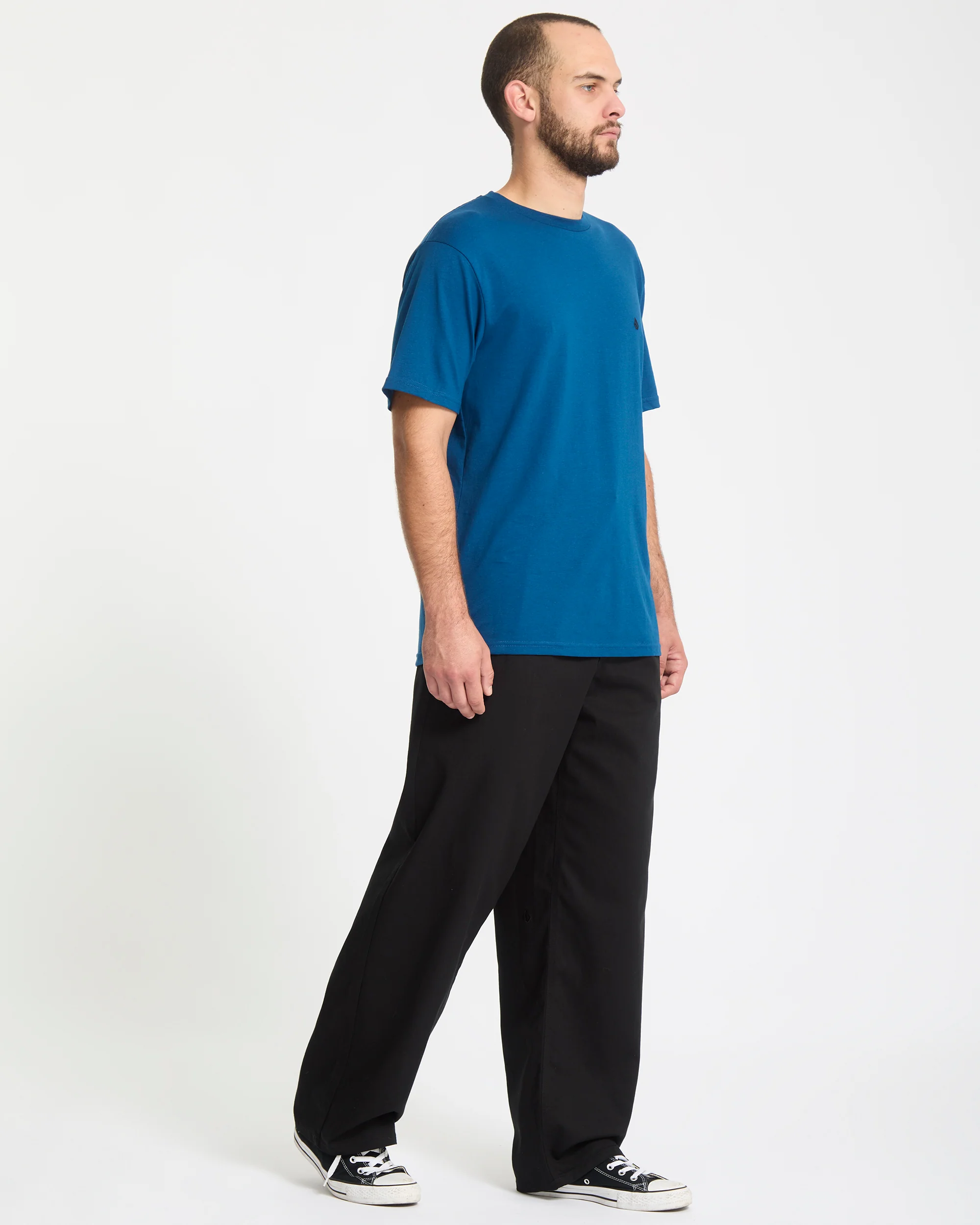 Baggos Pleat Trousers - Black - Image 4