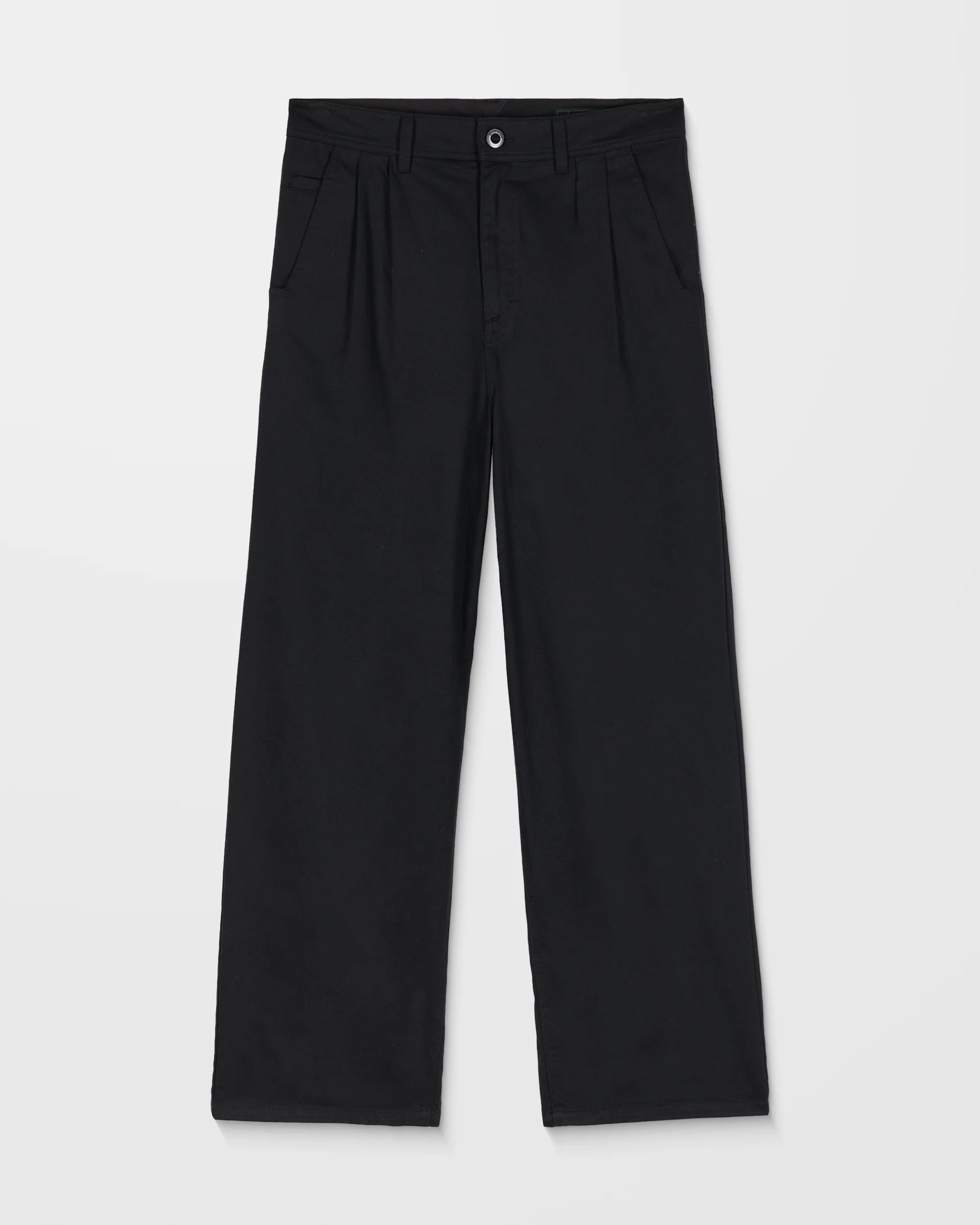 Baggos Pleat Trousers - Black - Image 6