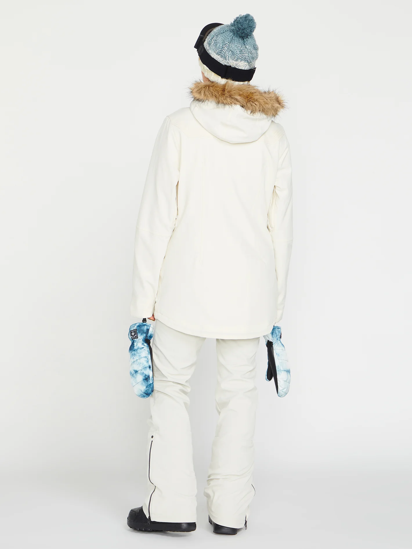 Battle Stretch High Rise Trousers - Off White - Image 10