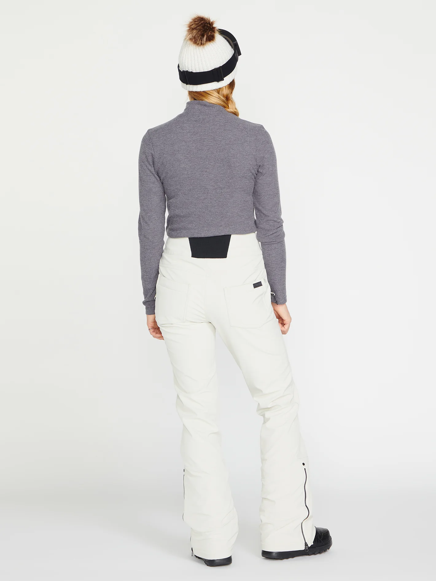 Battle Stretch High Rise Trousers - Off White - Image 2