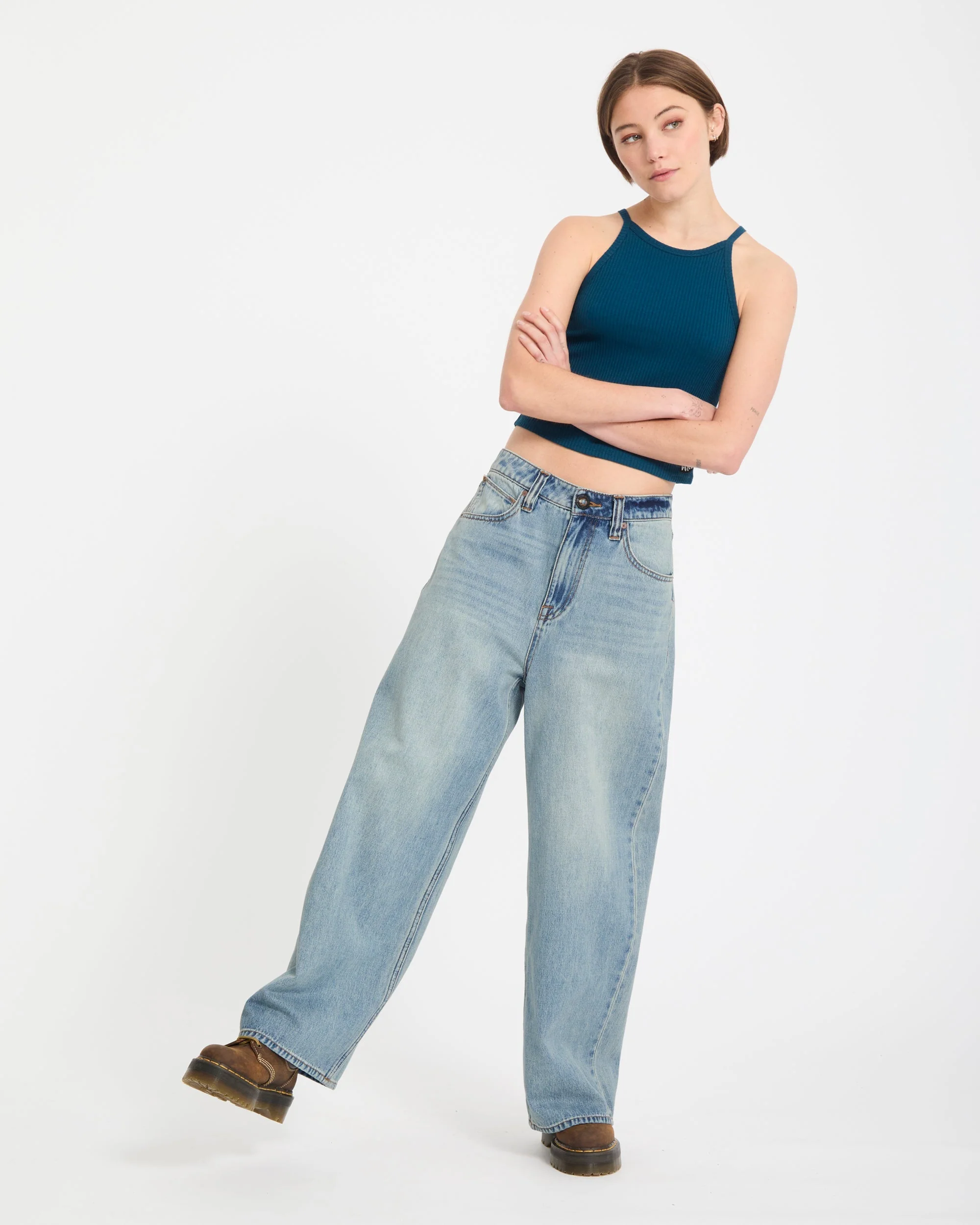 Beeggy Jeans - Dusty Blue Wash - Image 12