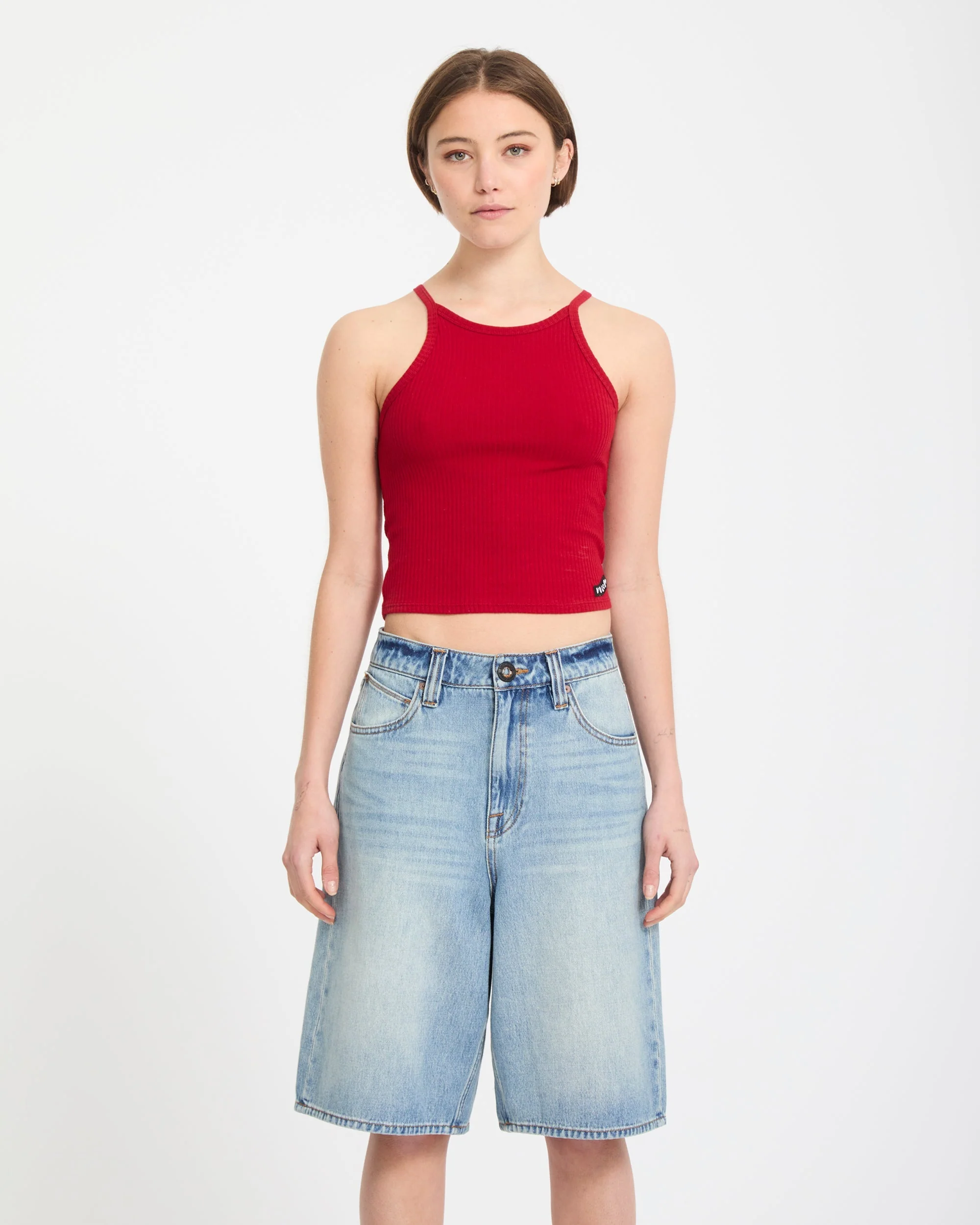 Beeggy Denim Short - Dusty Blue Wash - Image 11
