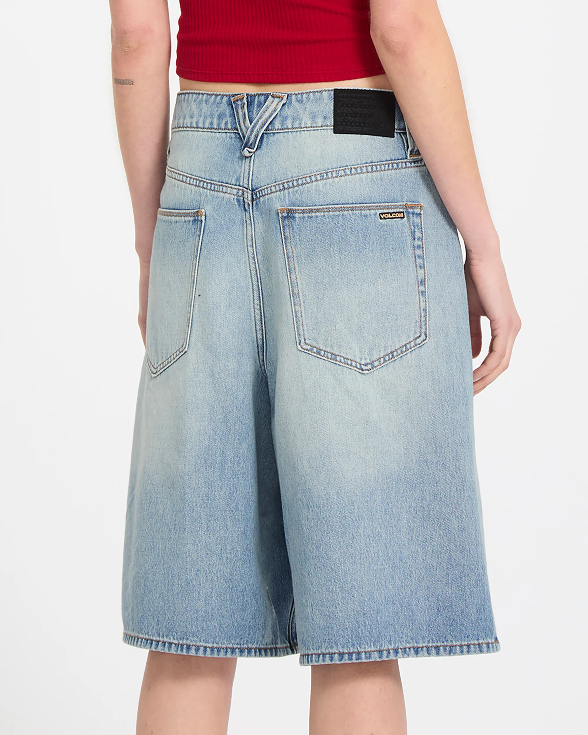 Beeggy Denim Short - Dusty Blue Wash - Image 3