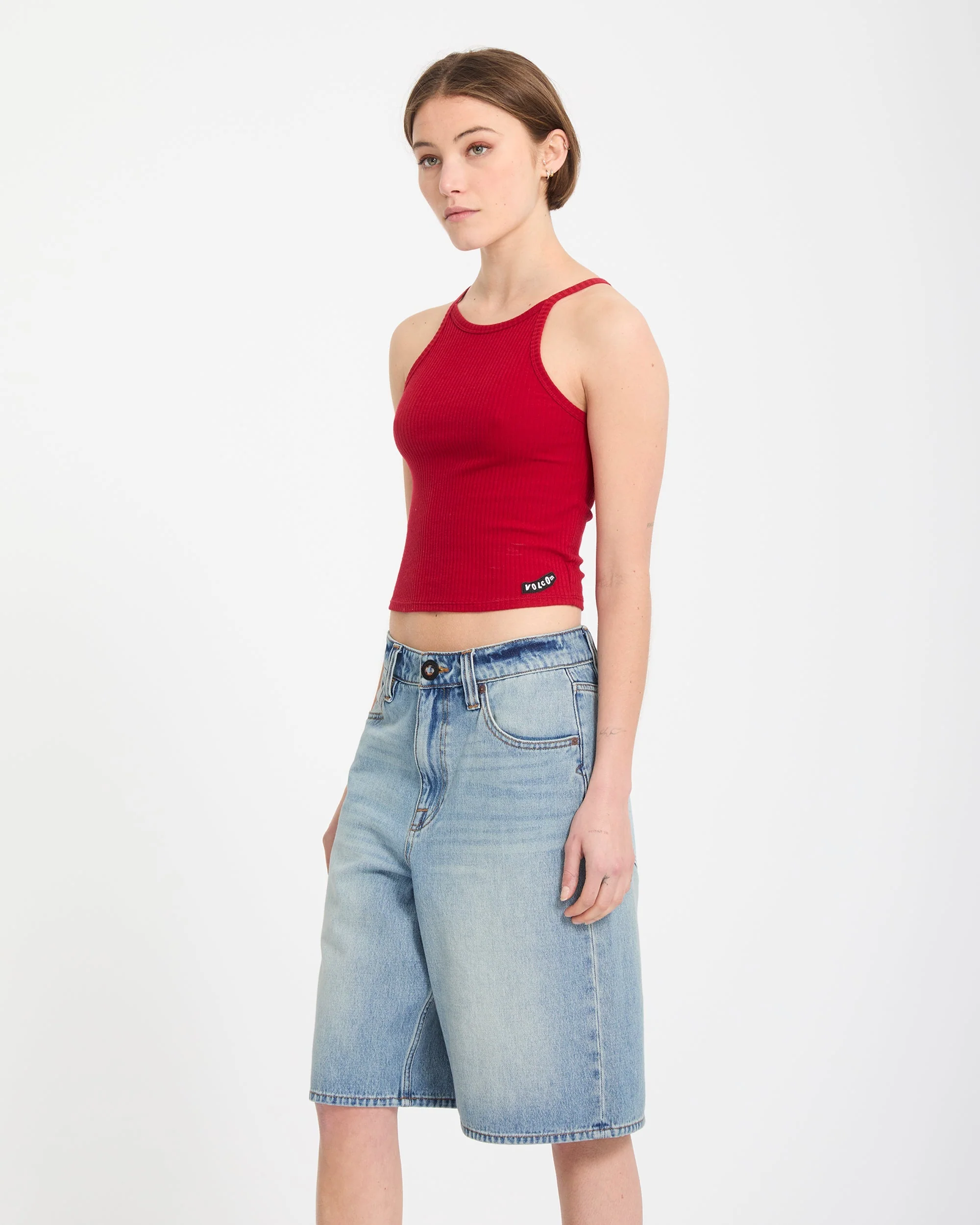 Beeggy Denim Short - Dusty Blue Wash - Image 7