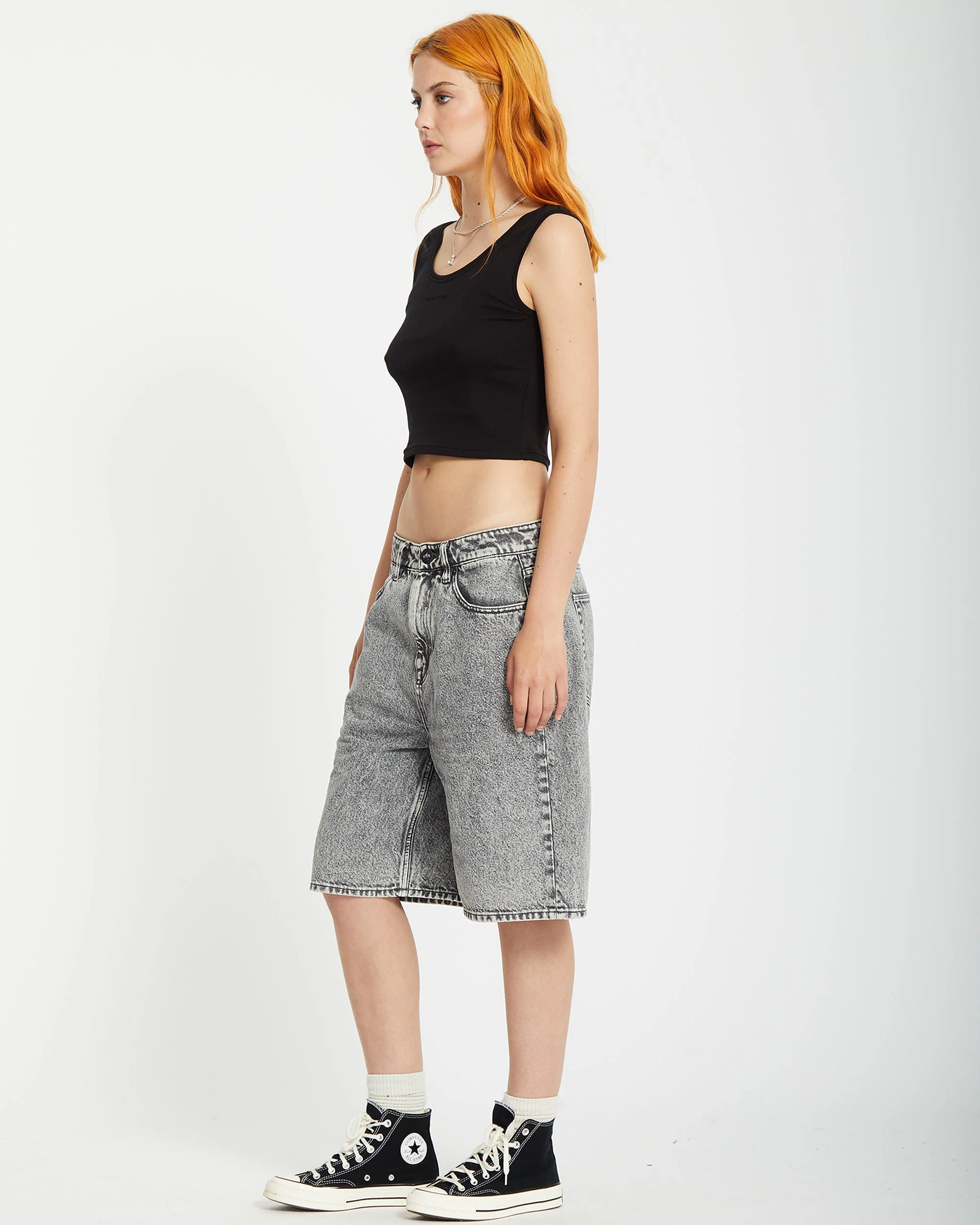 Beeggy Denim Short - Grey Vintage - Image 11