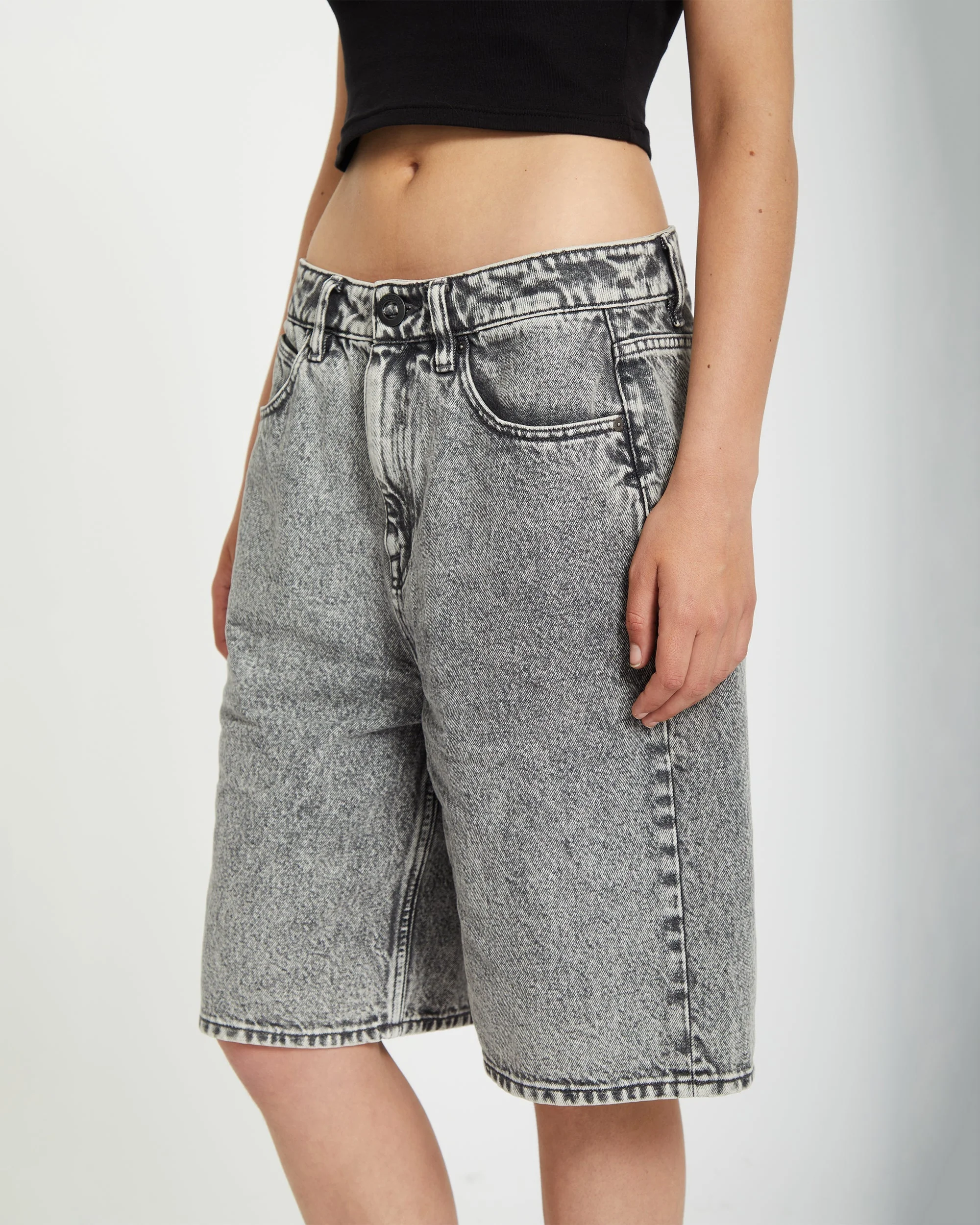 Beeggy Denim Short - Grey Vintage - Image 3