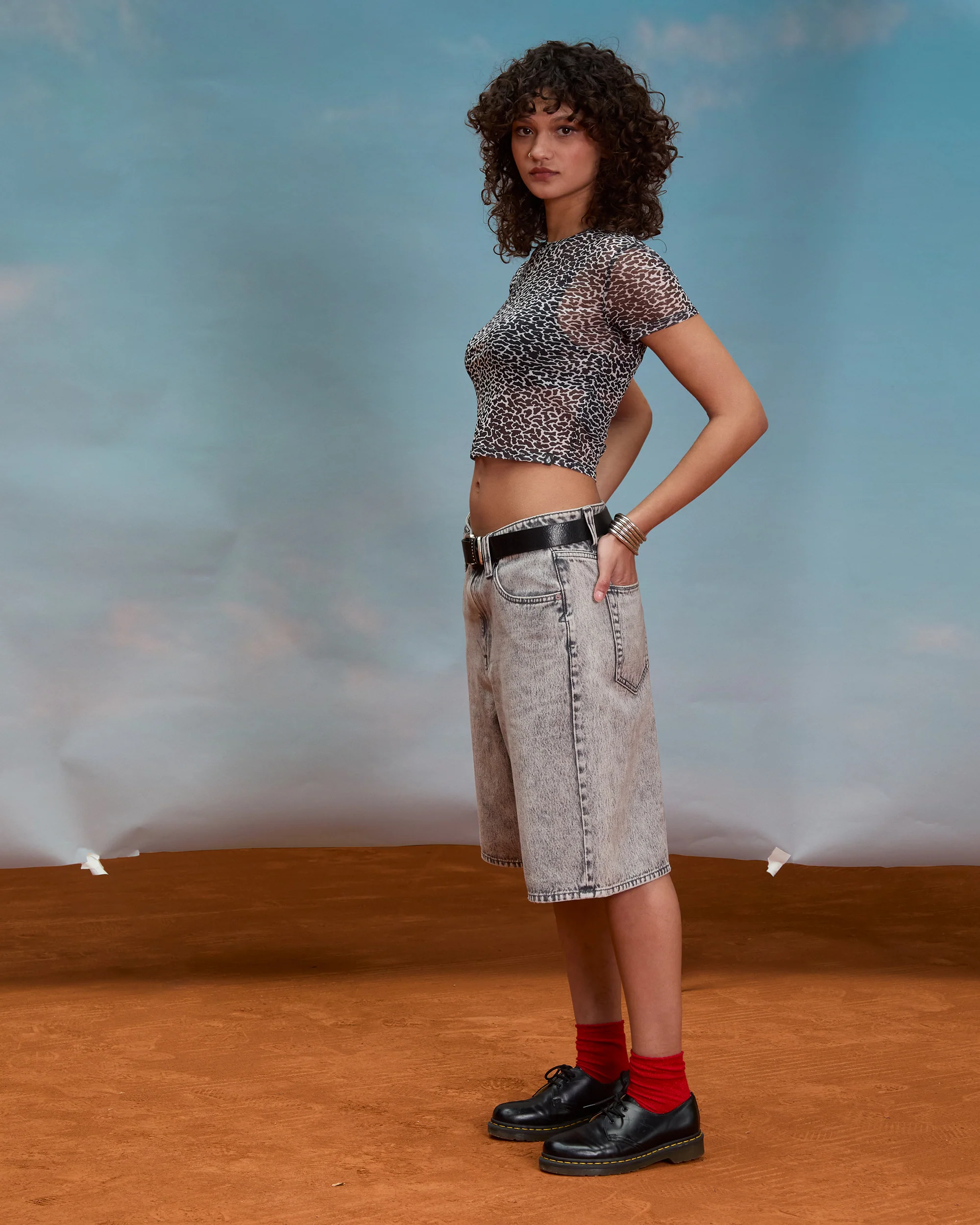 Beeggy Denim Short - Grey Vintage - Image 4