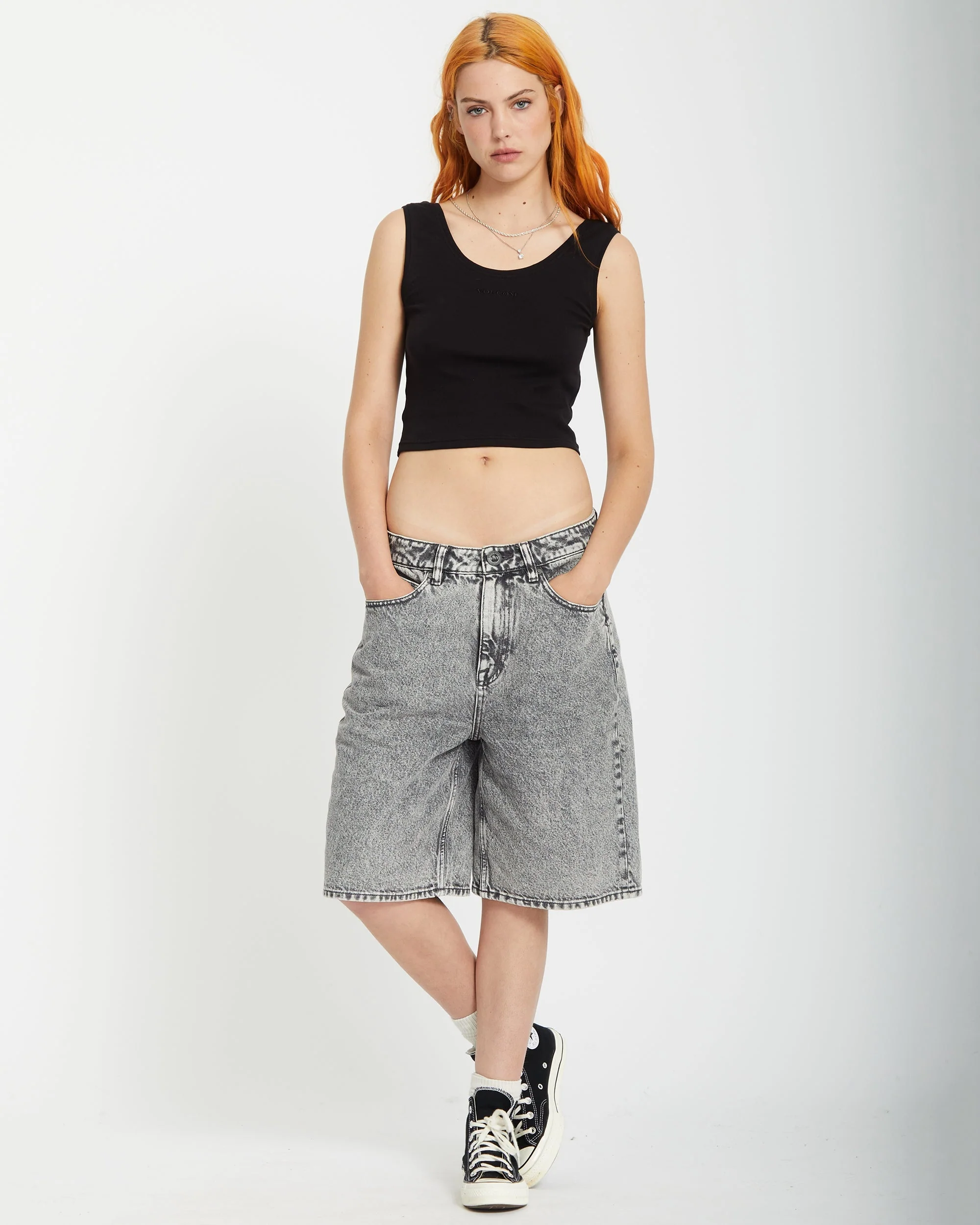 Beeggy Denim Short - Grey Vintage - Image 9