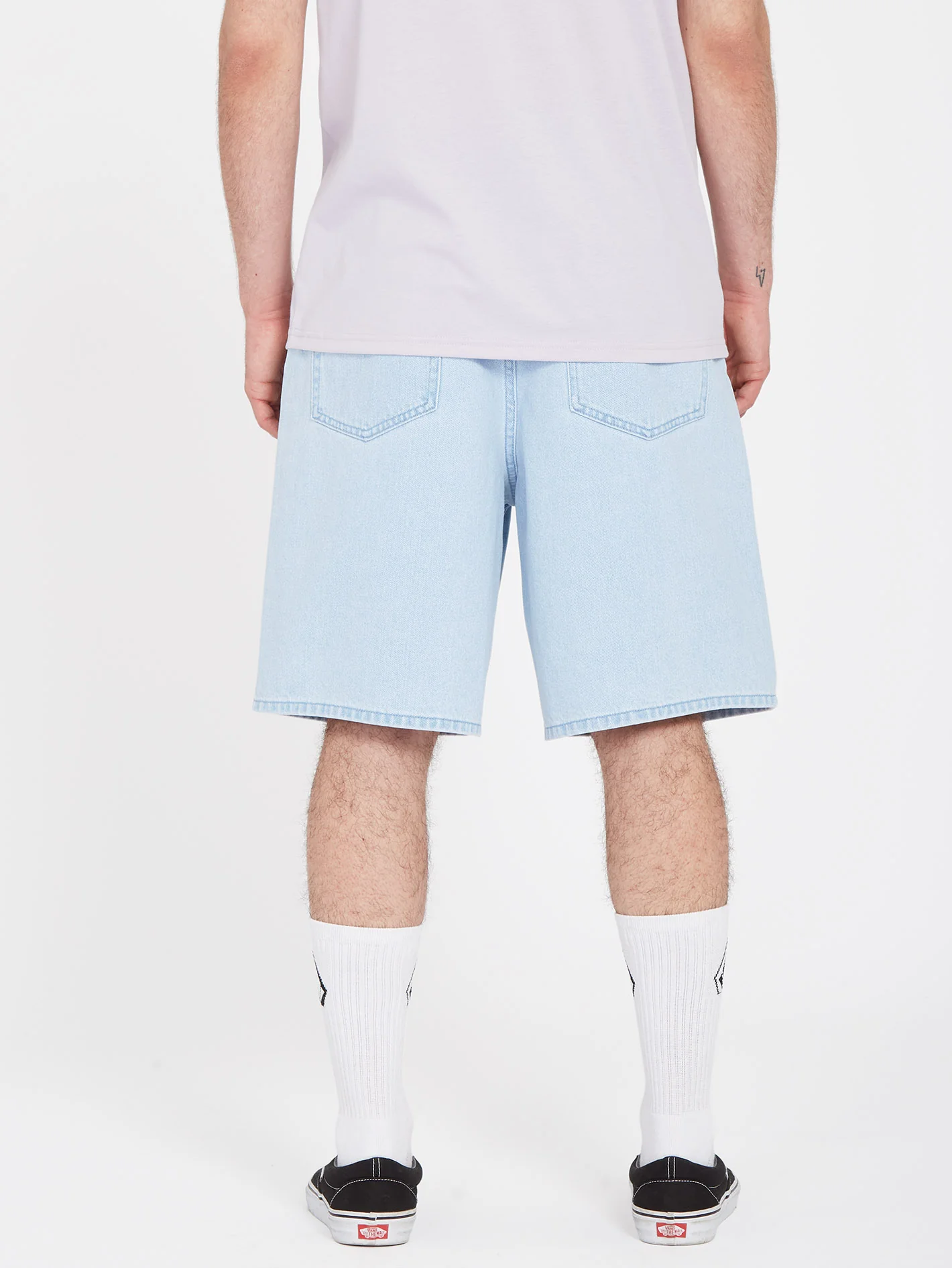 Billow Denim Short - LIGHT BLUE - Image 2