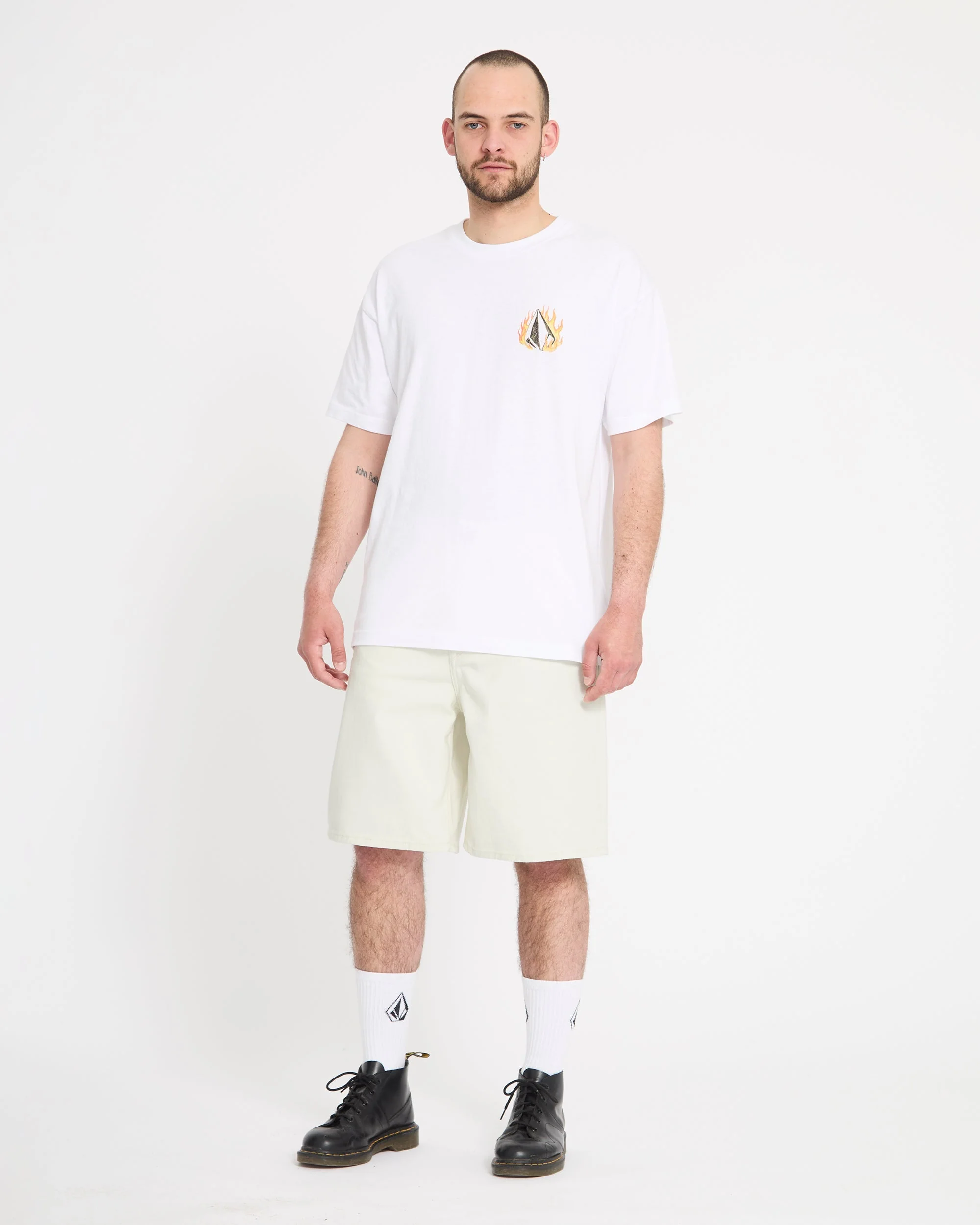 Billow 22" Denim Short - Dirty White - Image 7