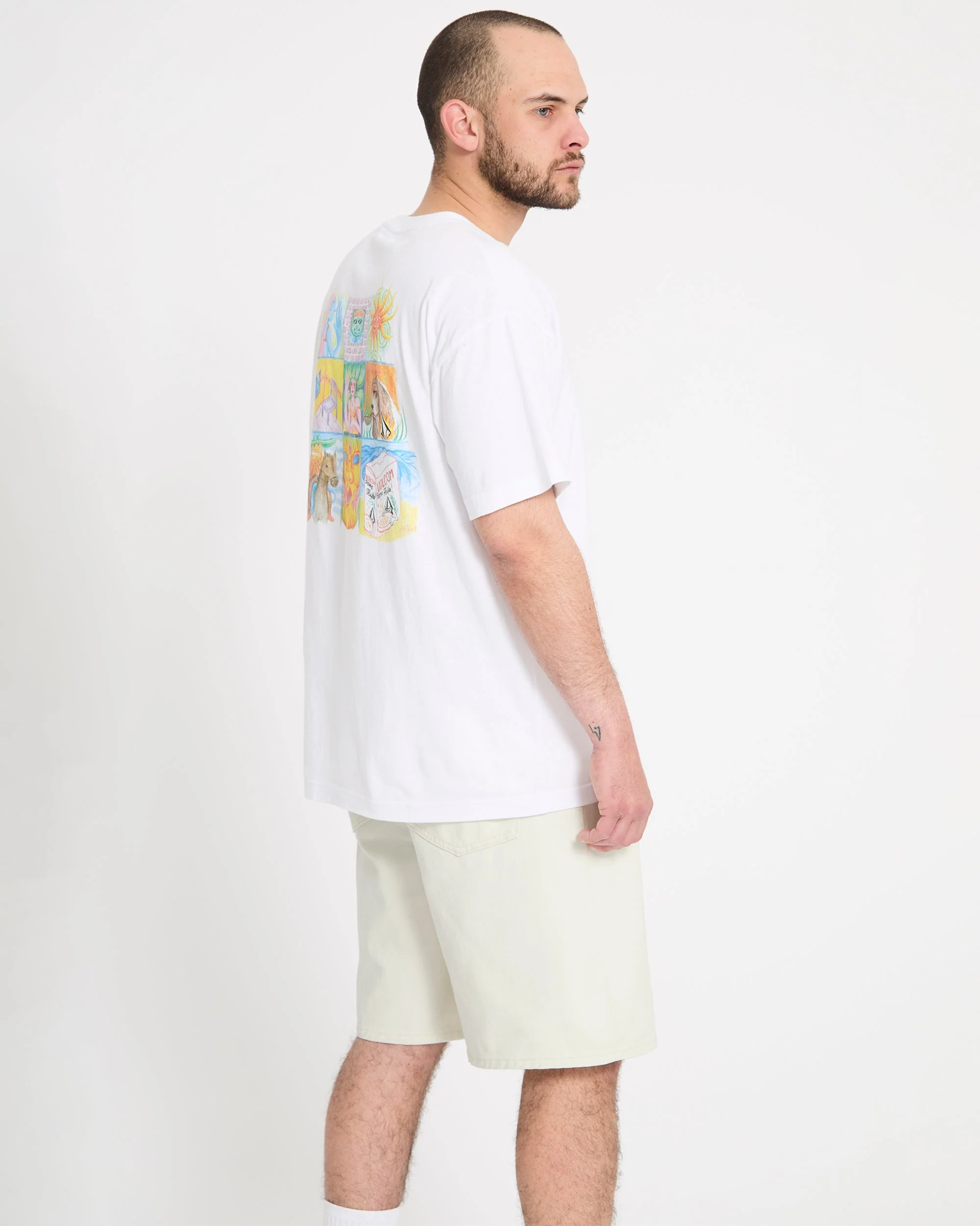 Billow 22" Denim Short - Dirty White - Image 8