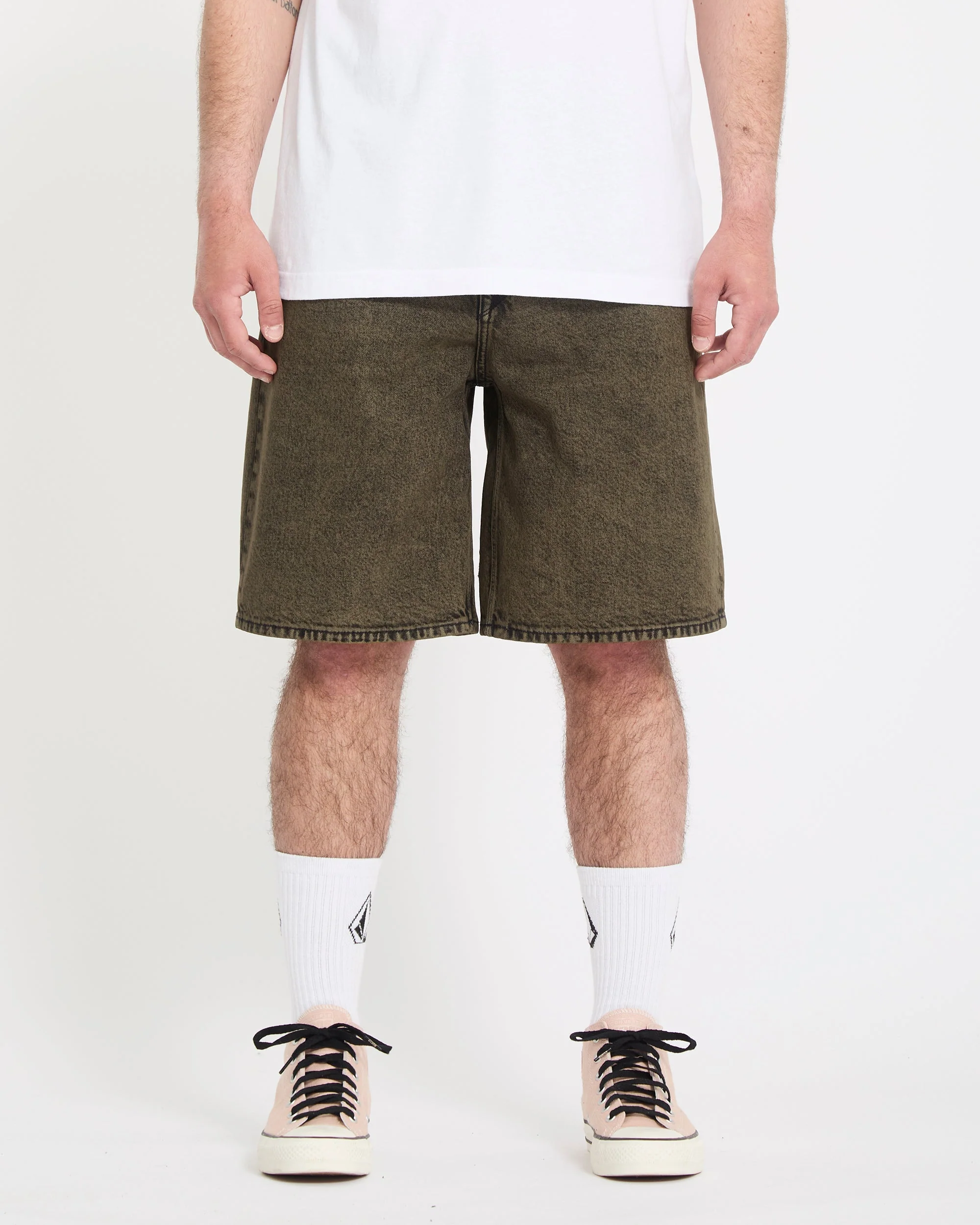 Billow 22" Denim Short - Sage Leaf - Image 3