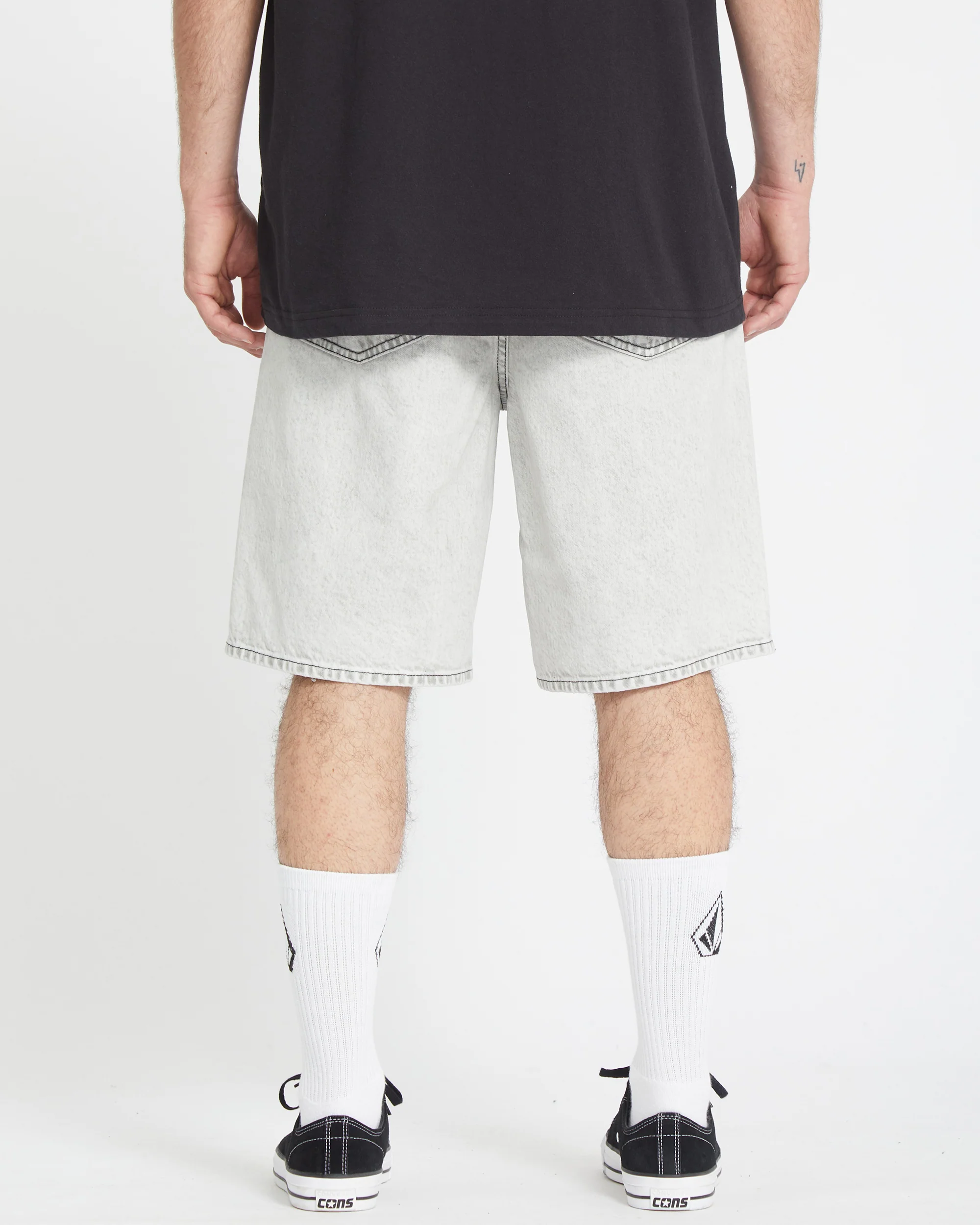 Billow Denim Short - BONE - Image 2