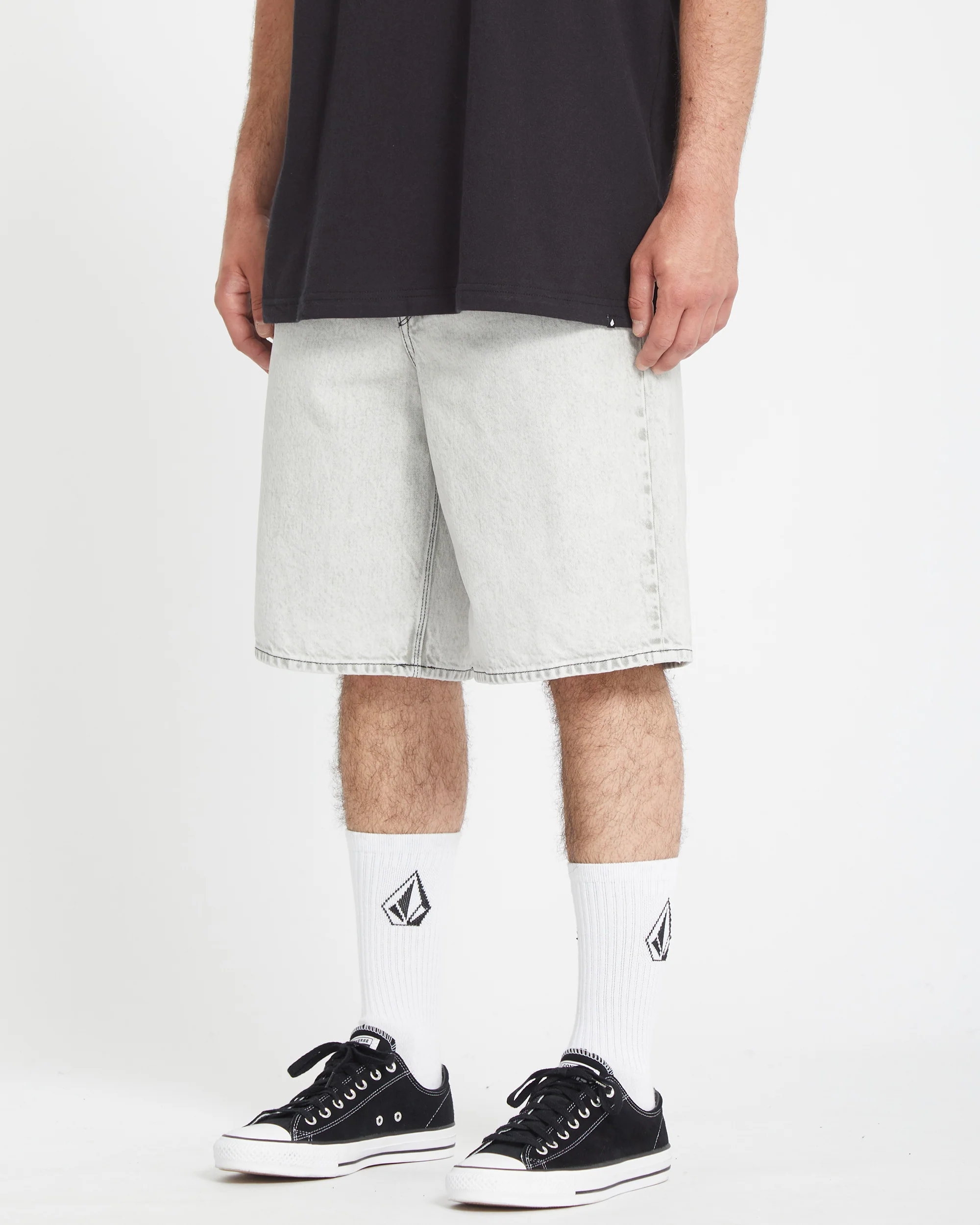 Billow Denim Short - BONE - Image 3
