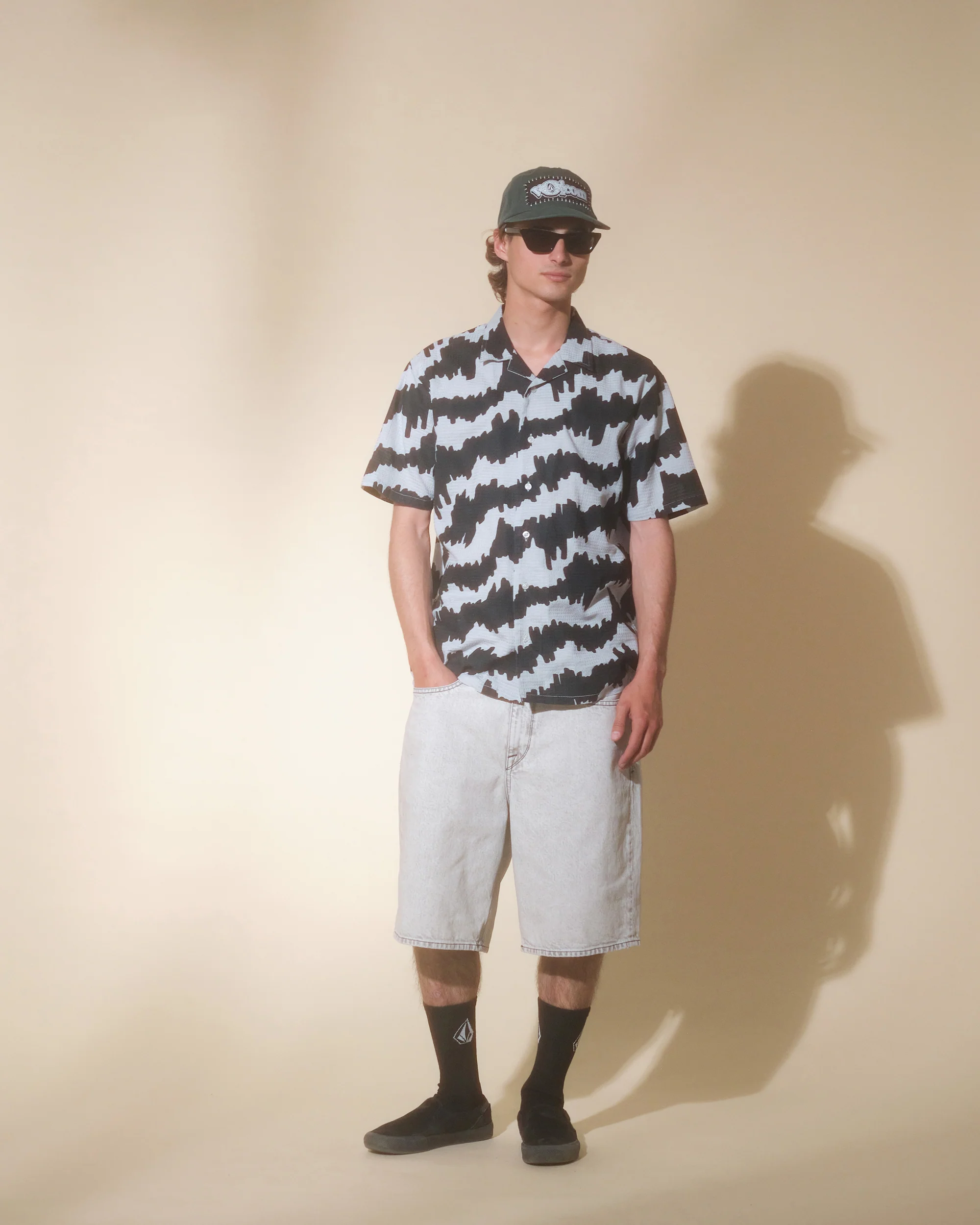 Billow Denim Short - BONE - Image 5