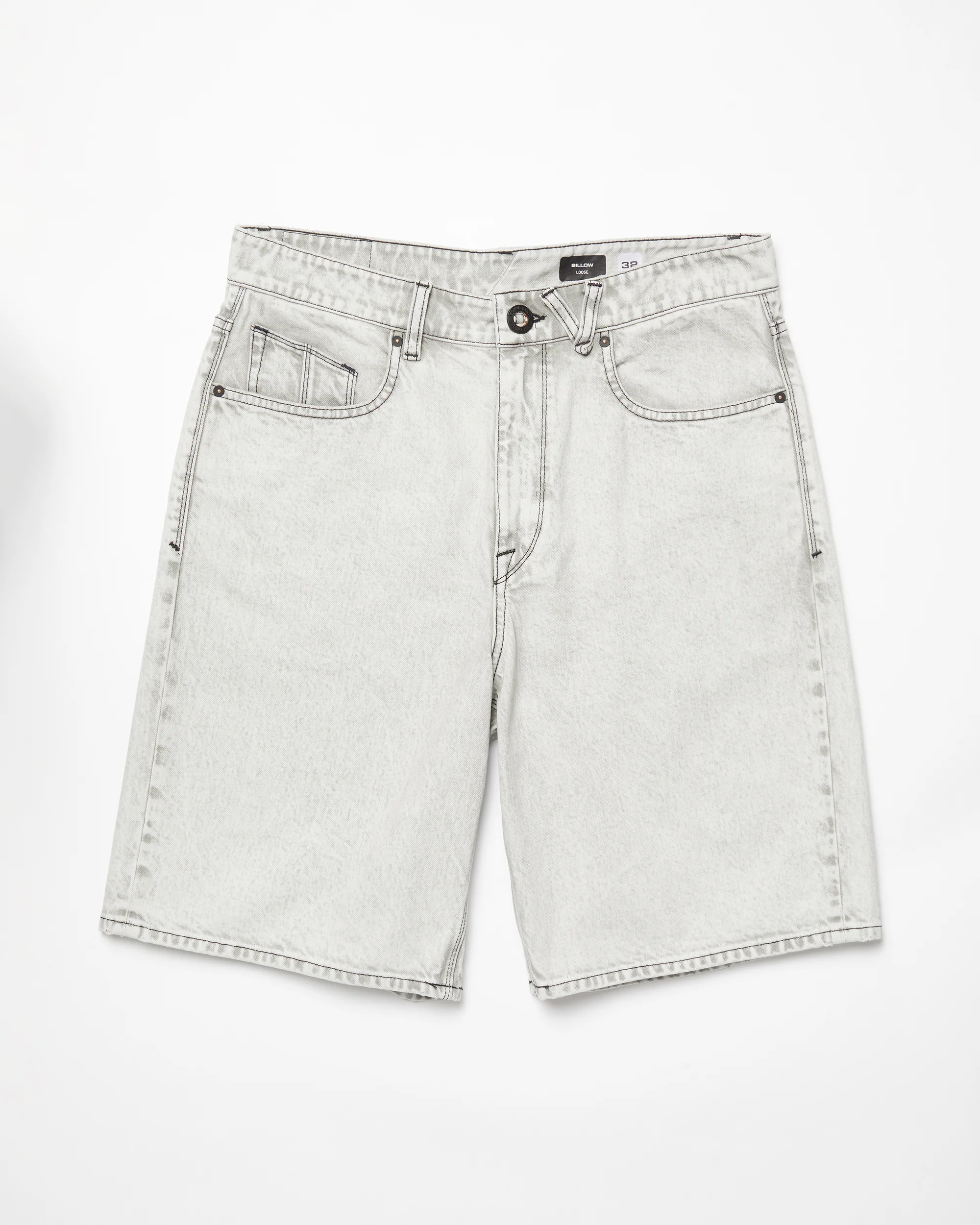 Billow Denim Short - BONE - Image 8