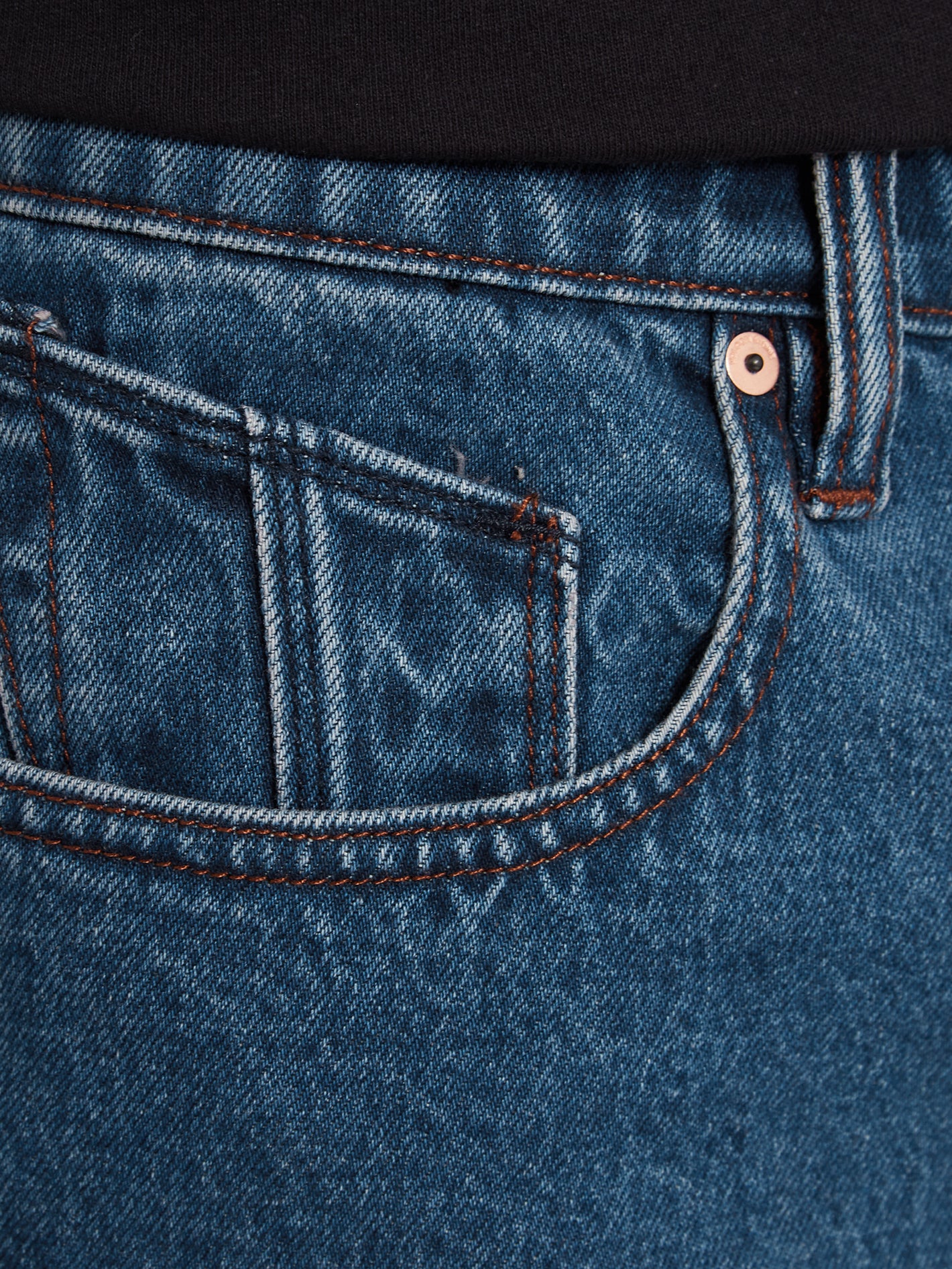 Billow Denim Short - INDIGO RIGIDE WASH - Image 5