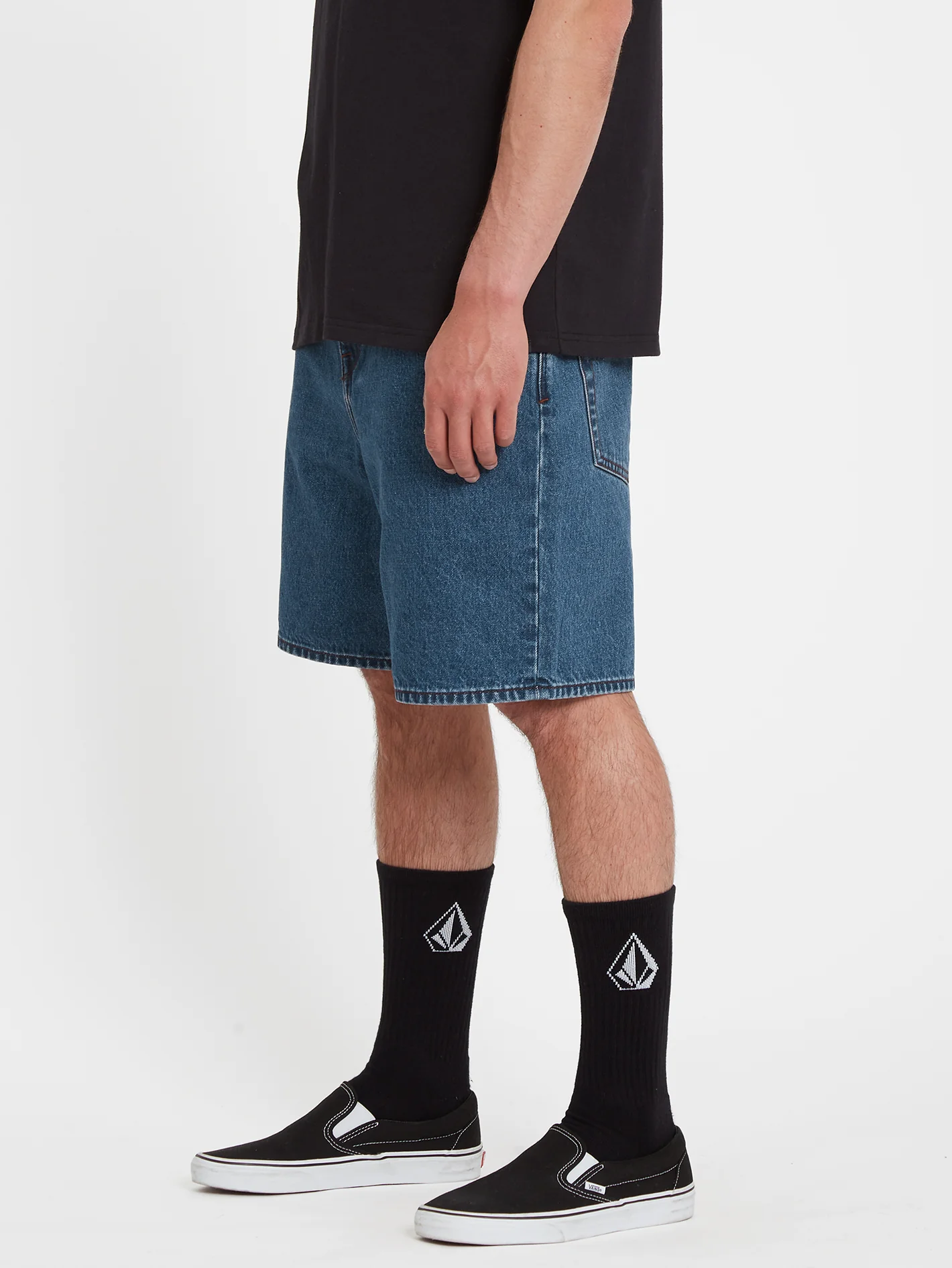 Billow Denim Short - INDIGO RIGIDE WASH - Image 7
