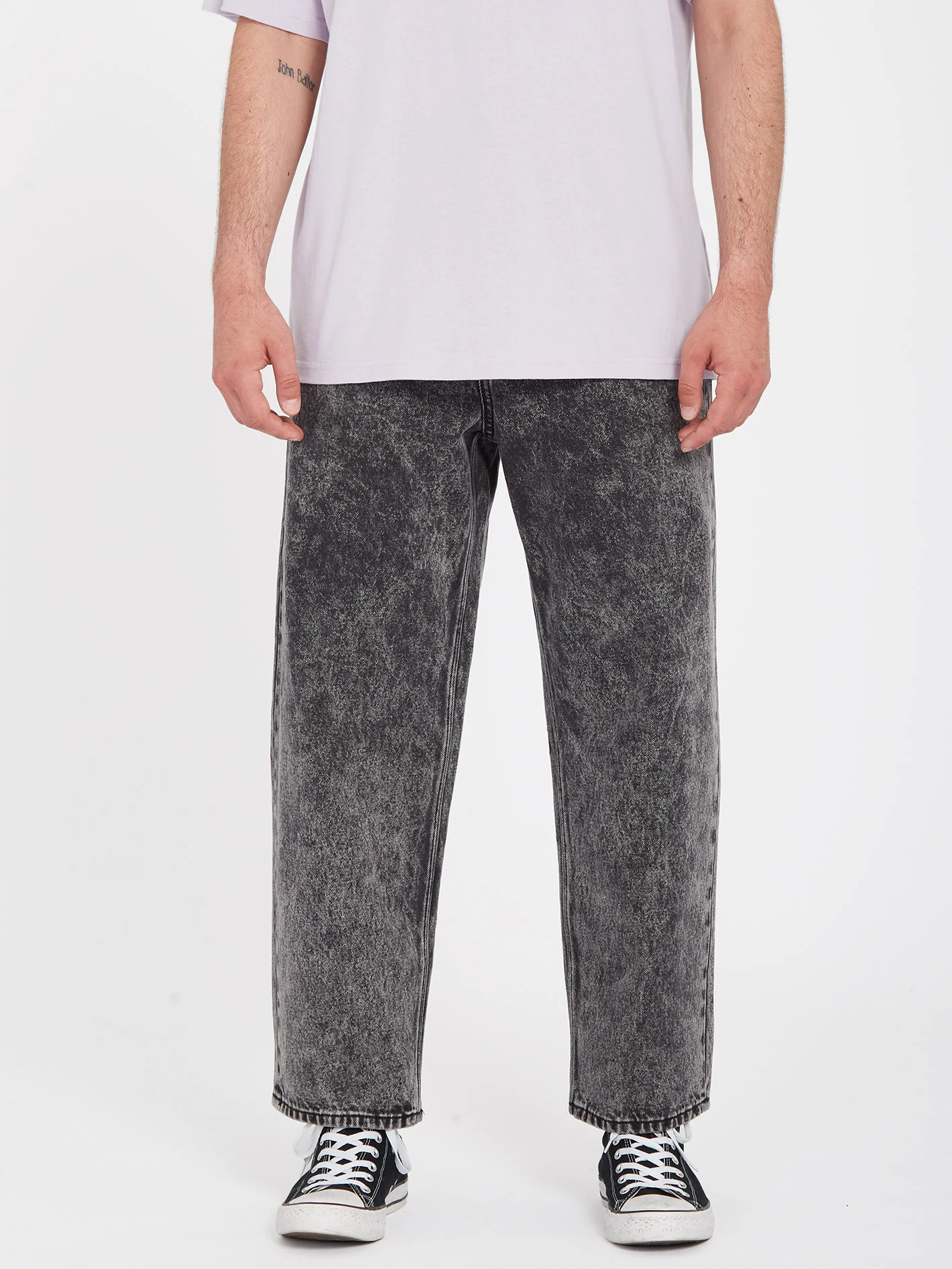 Billow Tapered Jeans - LIGHT ACID BLACK
