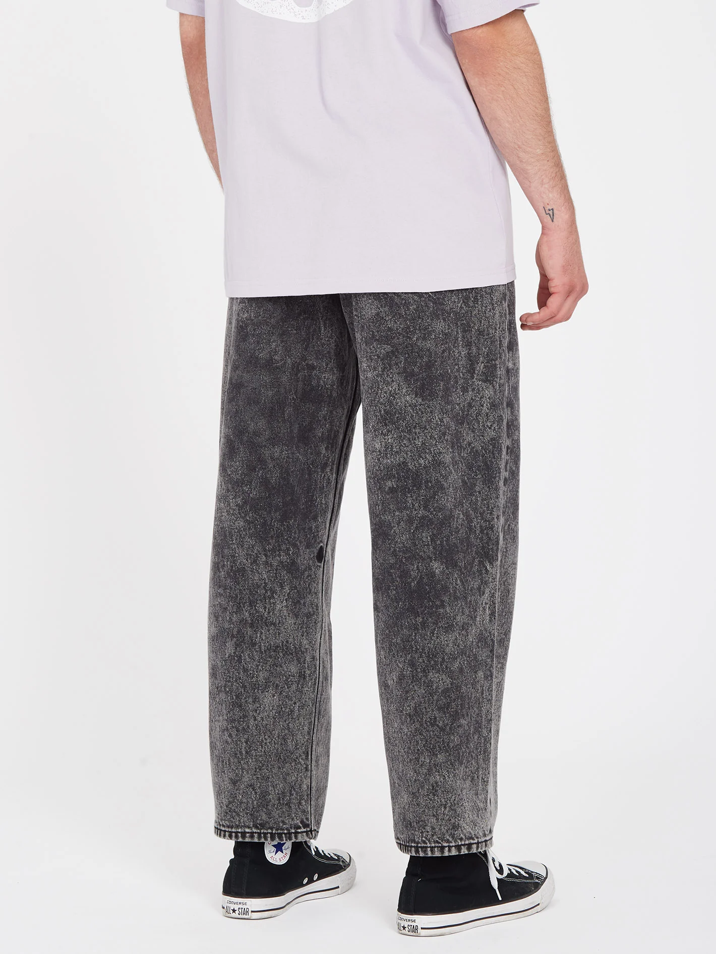 Billow Tapered Jeans - LIGHT ACID BLACK - Image 2