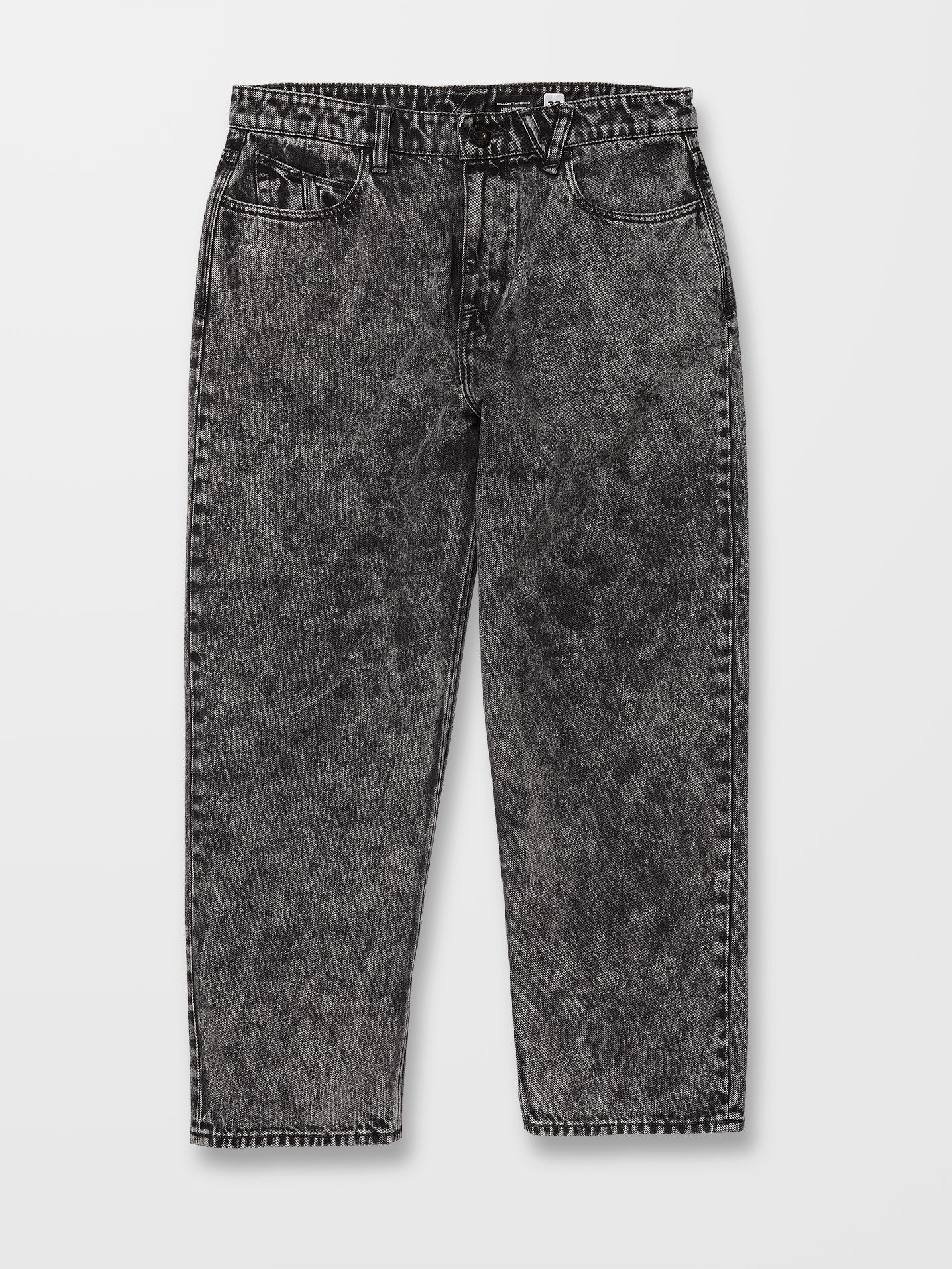 Billow Tapered Jeans - LIGHT ACID BLACK - Image 5