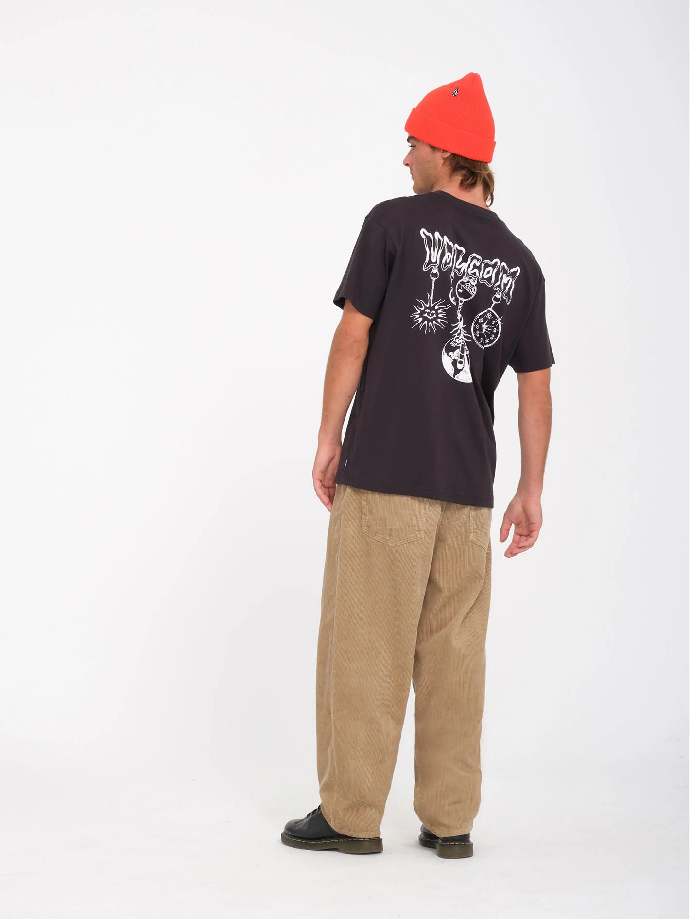 Billow Tapered Corduroy Trousers - Khaki - Image 6