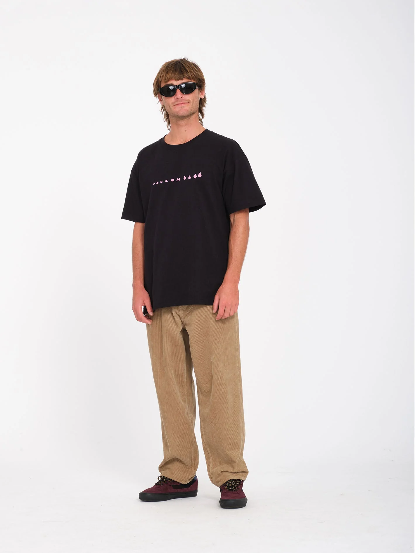 Billow Tapered Corduroy Trousers - Khaki - Image 7